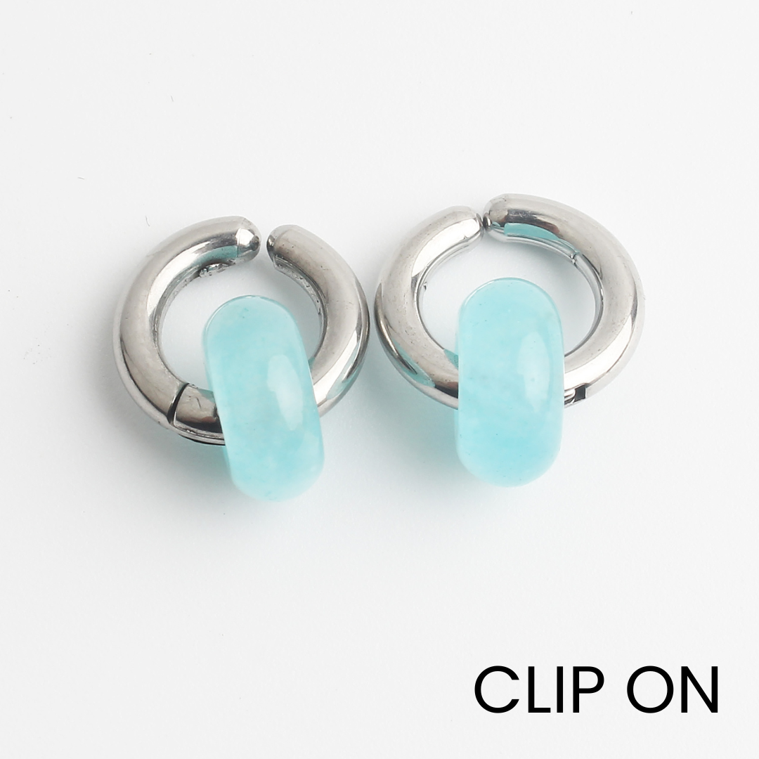 Jutta - Oorbellen - Clip On - Stainless Steel