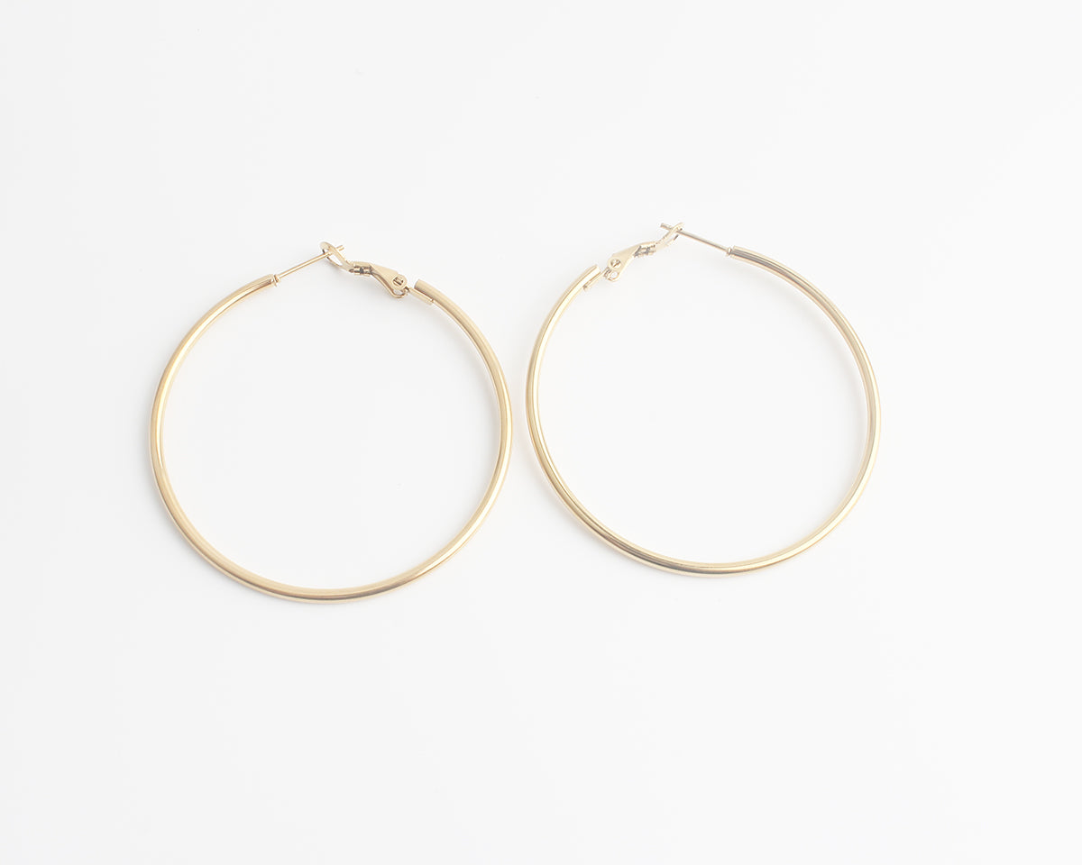 Basic hoops - Pendientes - Acero inoxidable