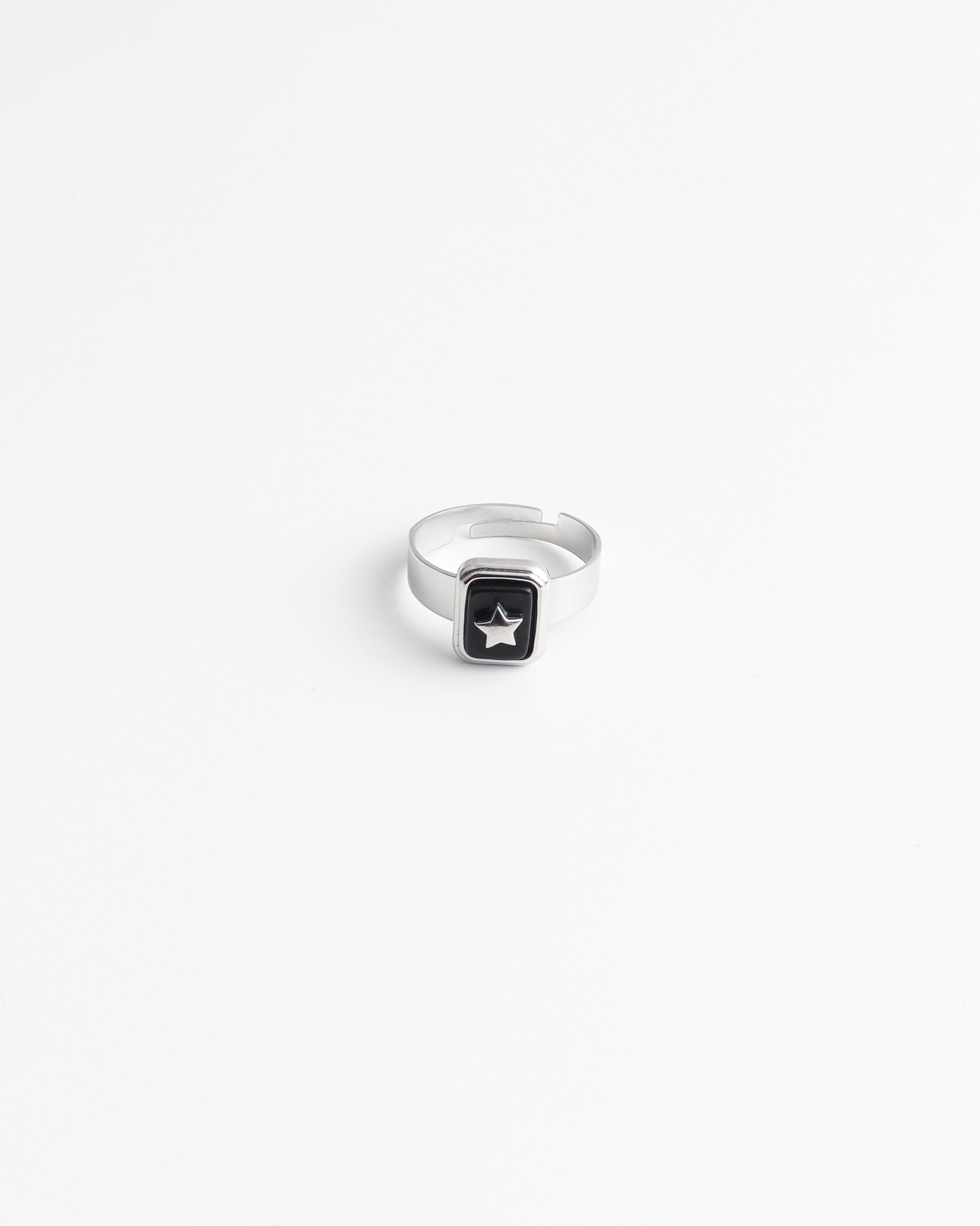 Yasmin - Bague- Pierre naturelle - Acier inoxydable - Ajustable