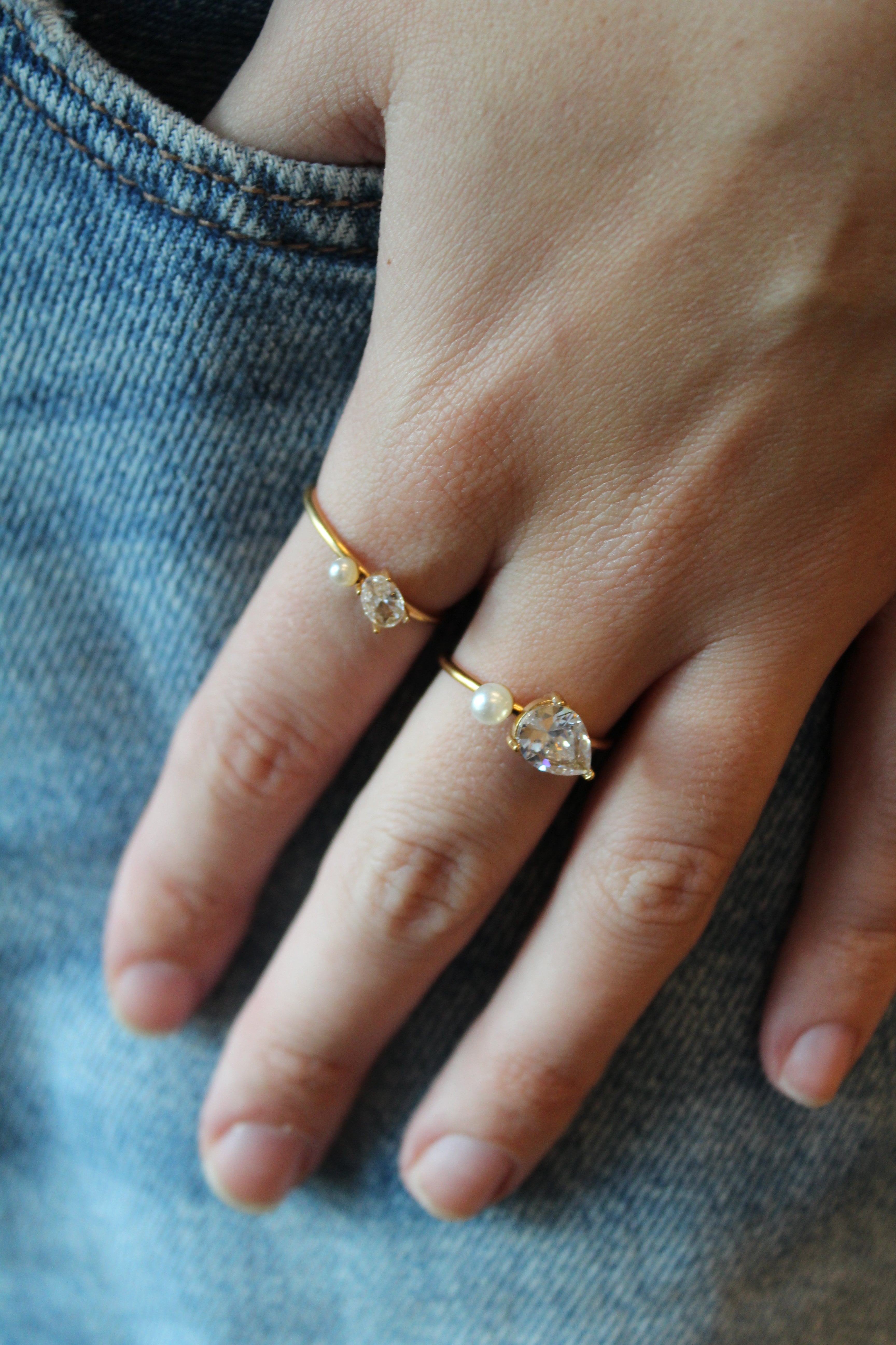 Leonie - Anillo - Acero inoxidable - Ajustable