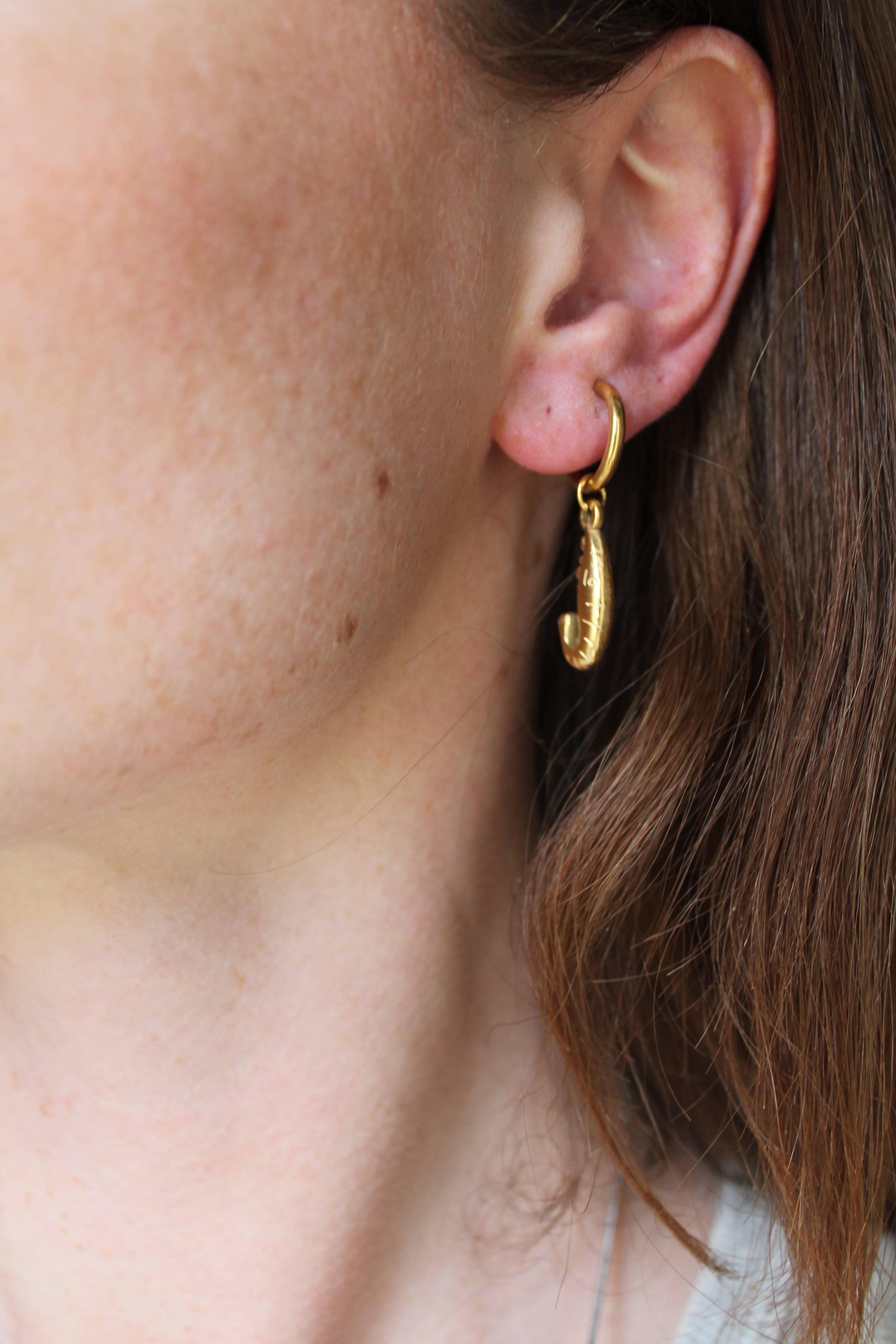 Crevette - Boucles d'oreilles - Acier inoxydable