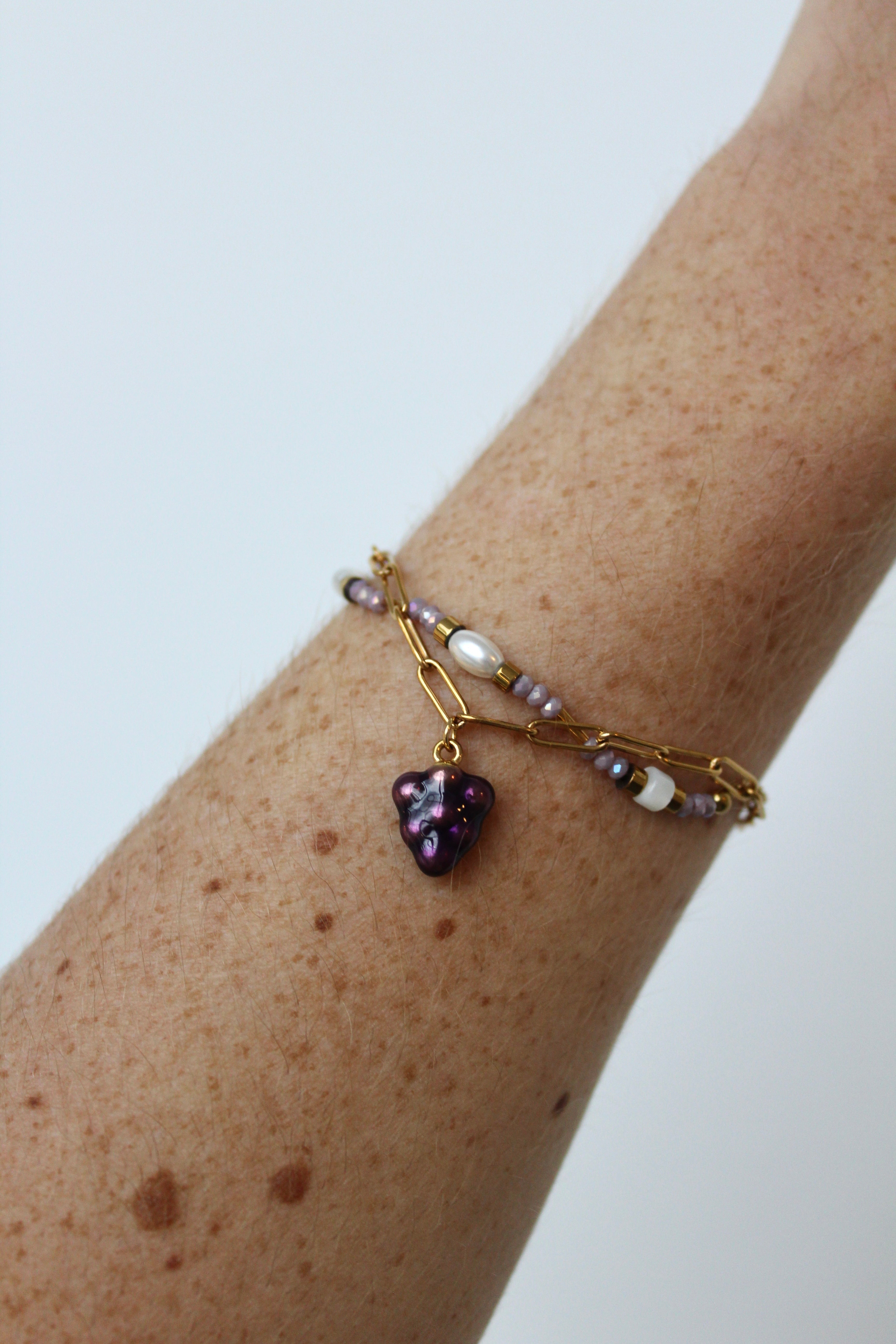 Fruity Grape - Armband - Stainless Steel