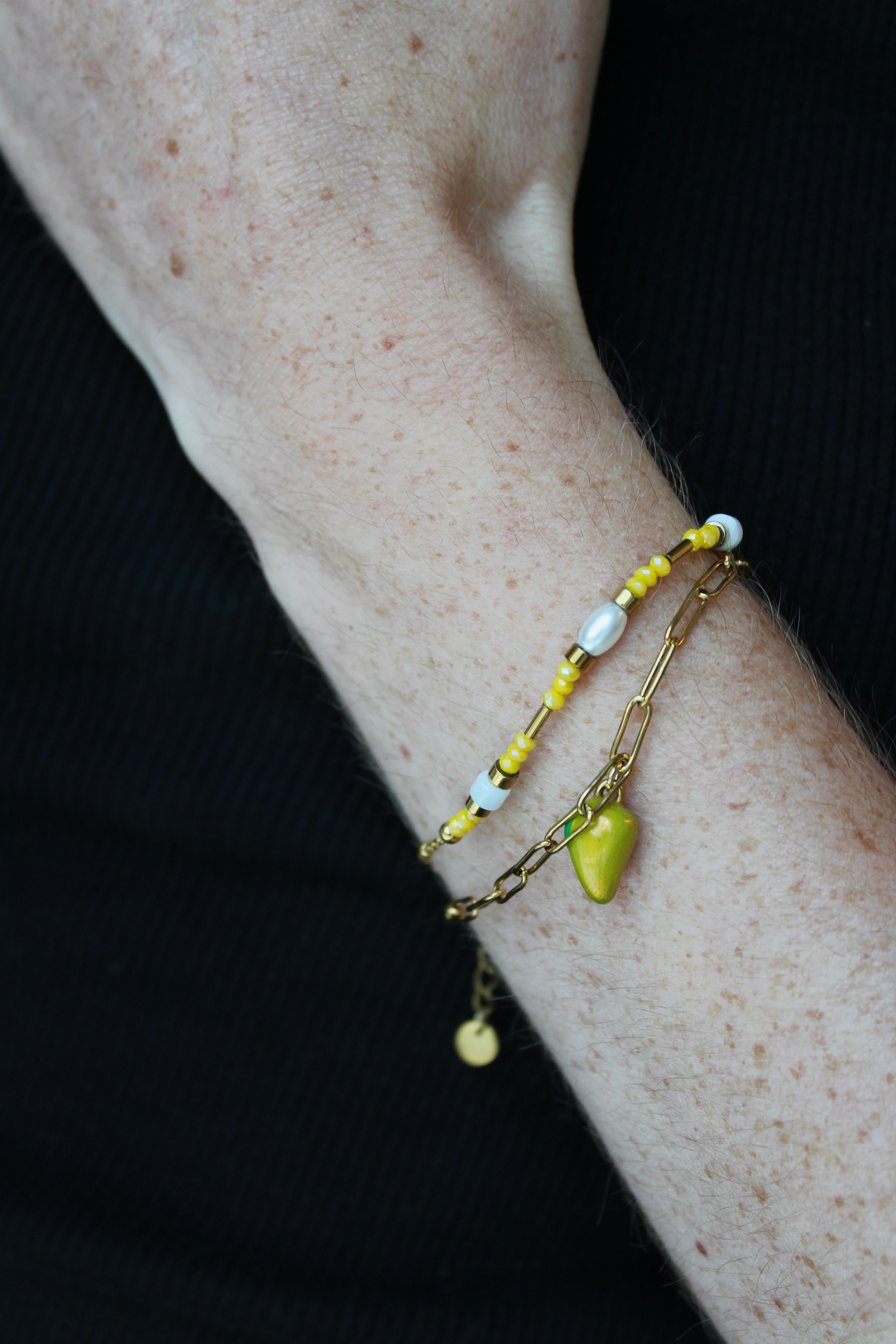 Fruity Lemon - Armband - Stainless Steel