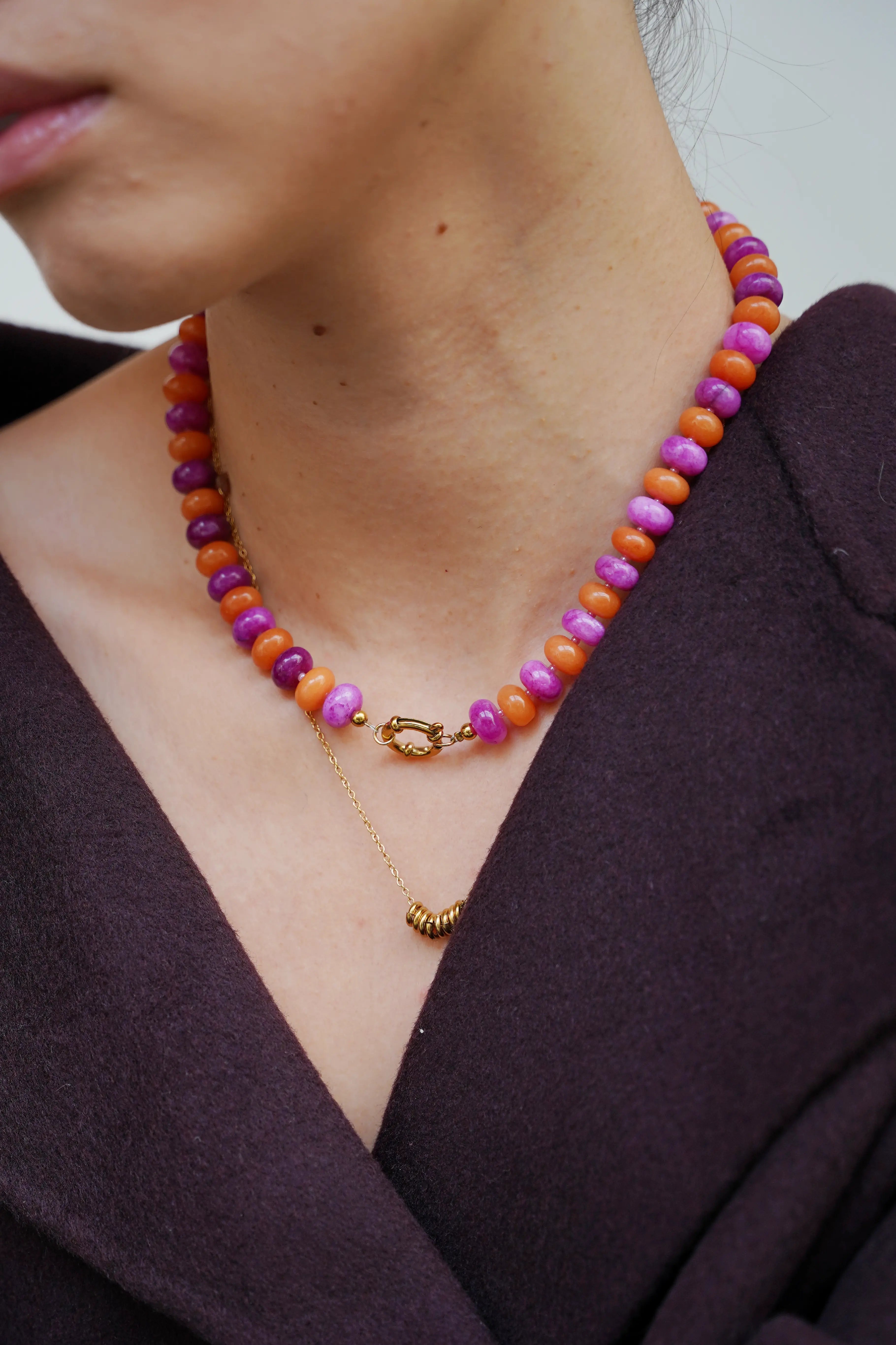 Clarisa - Collier - Pierre naturelle - Acier inoxydable