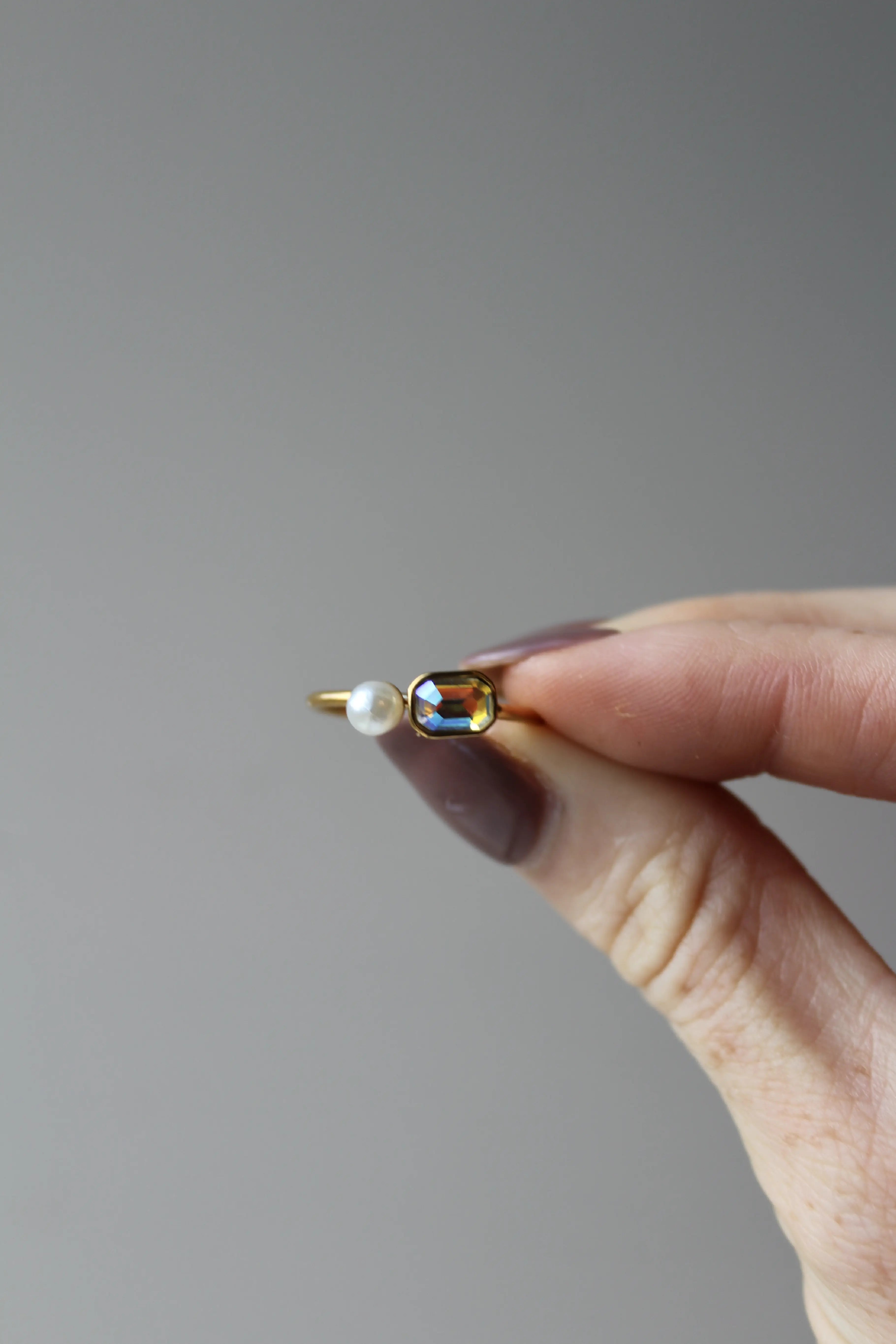 Claudette - Anillo - Acero inoxidable - Ajustable