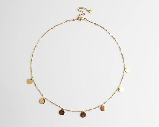 Coins - Collier - Acier inoxydable