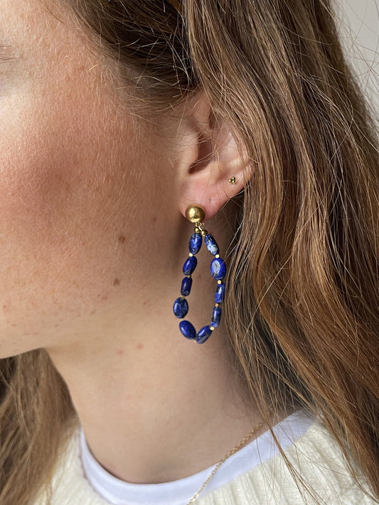 Sarahlee - Pendientes - Piedra natural - Acero inoxidable