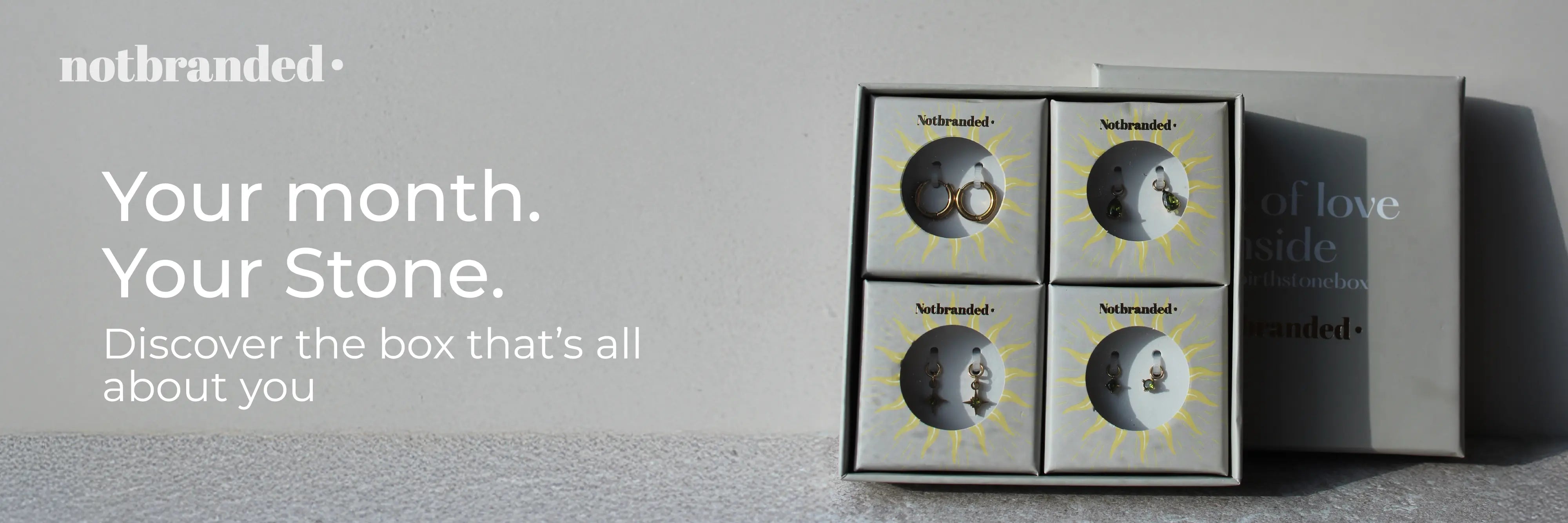 Creëer jouw unieke look met de nieuwe Notbranded Birthstone Box