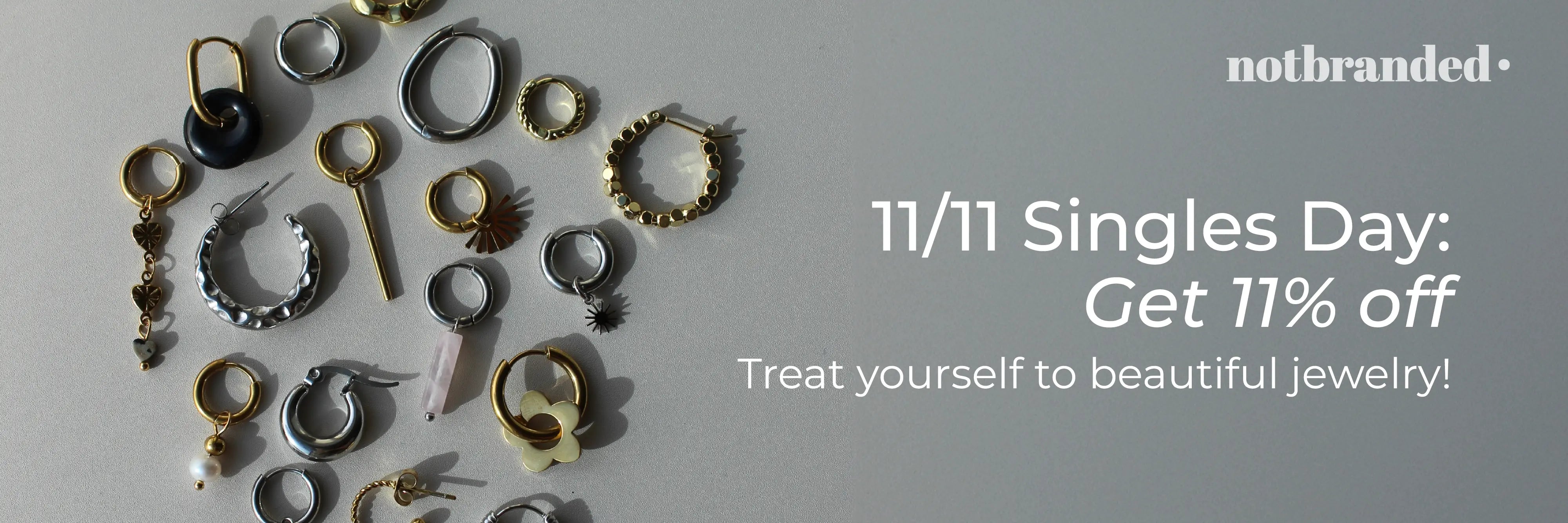 11/11 Singles Day : Ontvang vandaag 11% korting op je favoriete sieraden