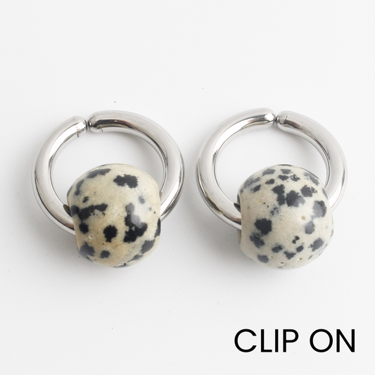 Merza - Pendientes - De clip - Acero inoxidable
