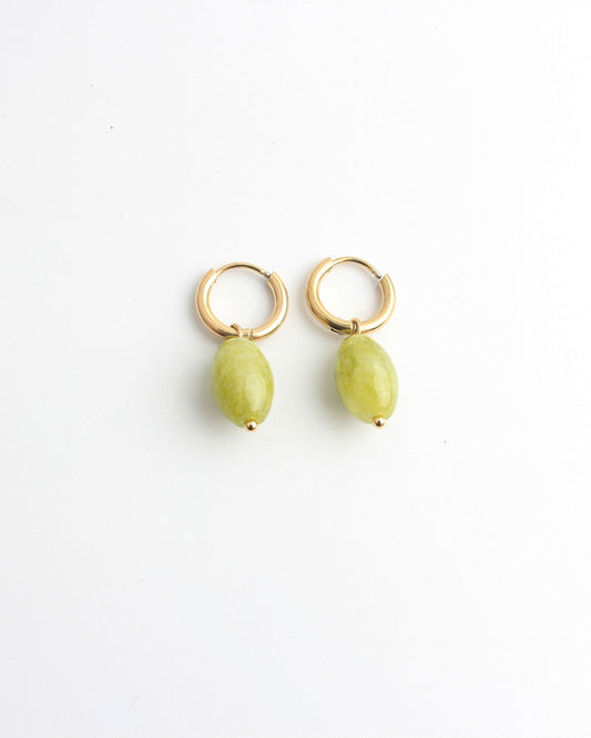 Freyde - Pendientes - Piedra natural - Acero inoxidable