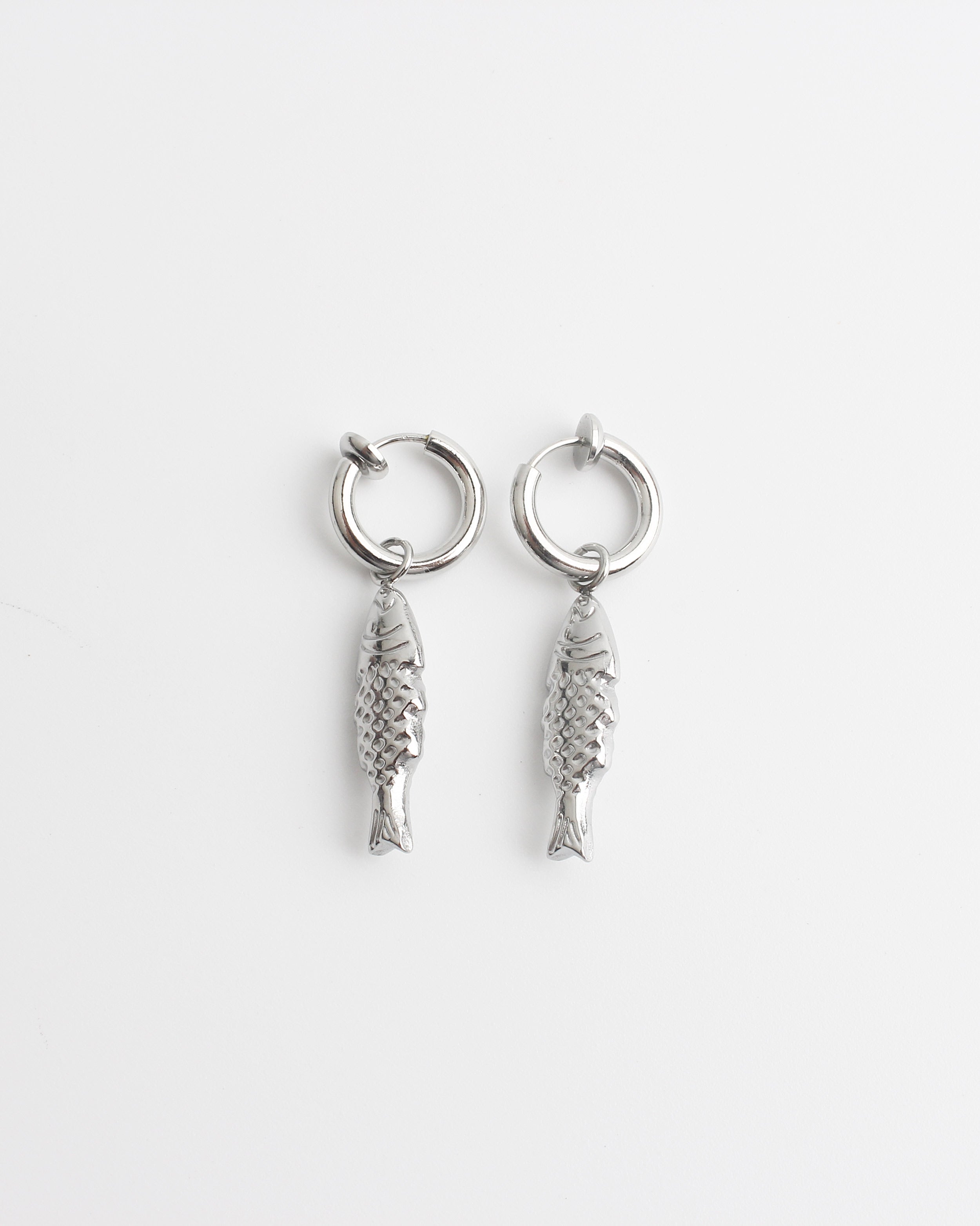 Fishy - Orecchini - Clip On - Acciaio inossidabile