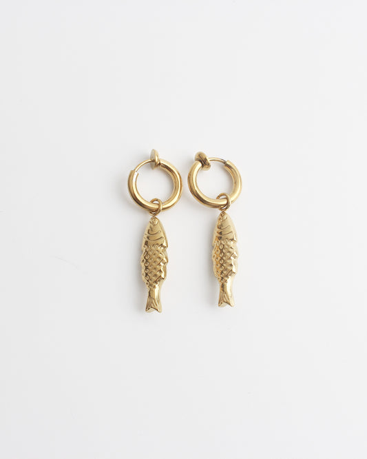 Fishy - Orecchini - Clip On - Acciaio inossidabile