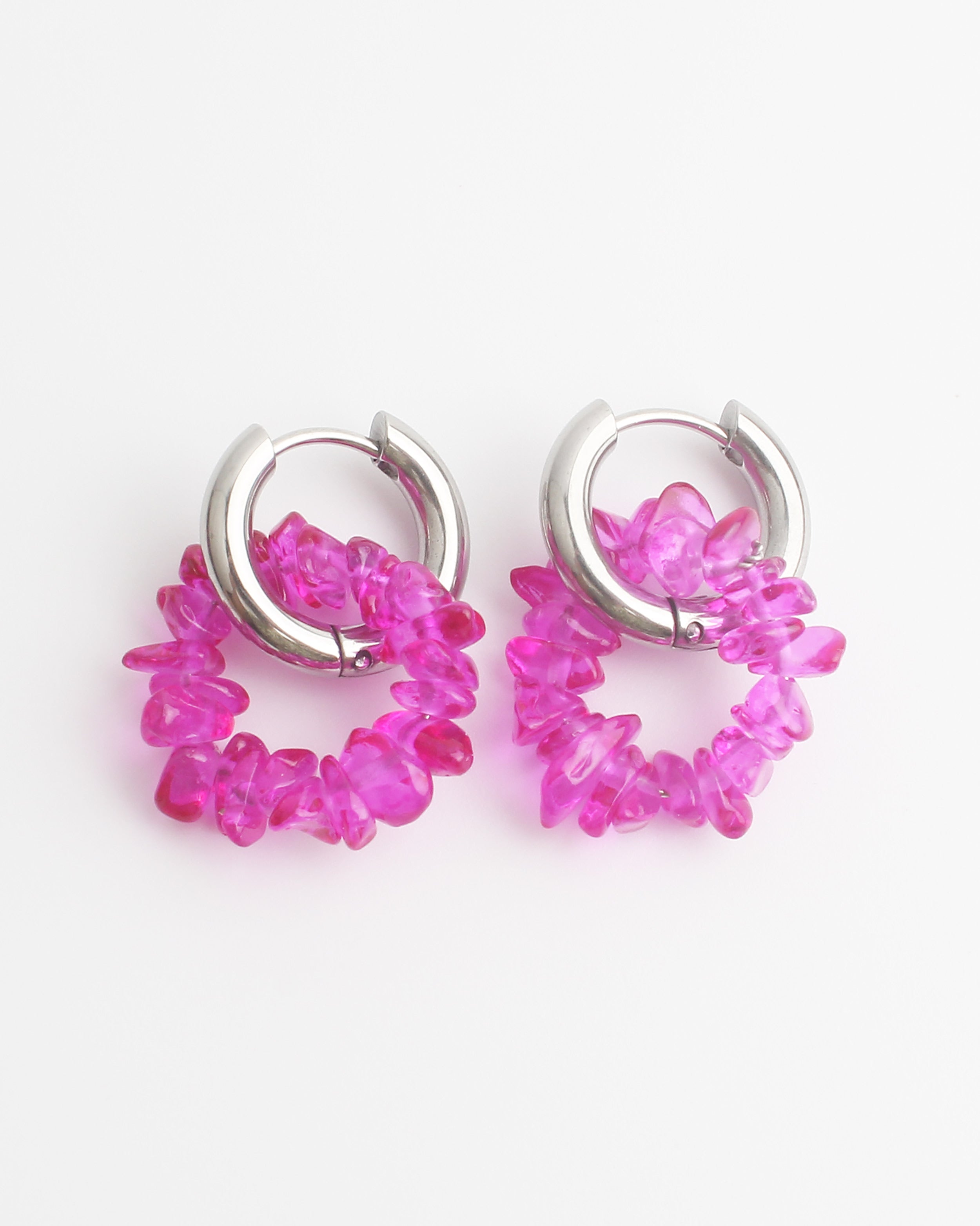 Nomi - Pendientes - Piedra natural - Acero inoxidable