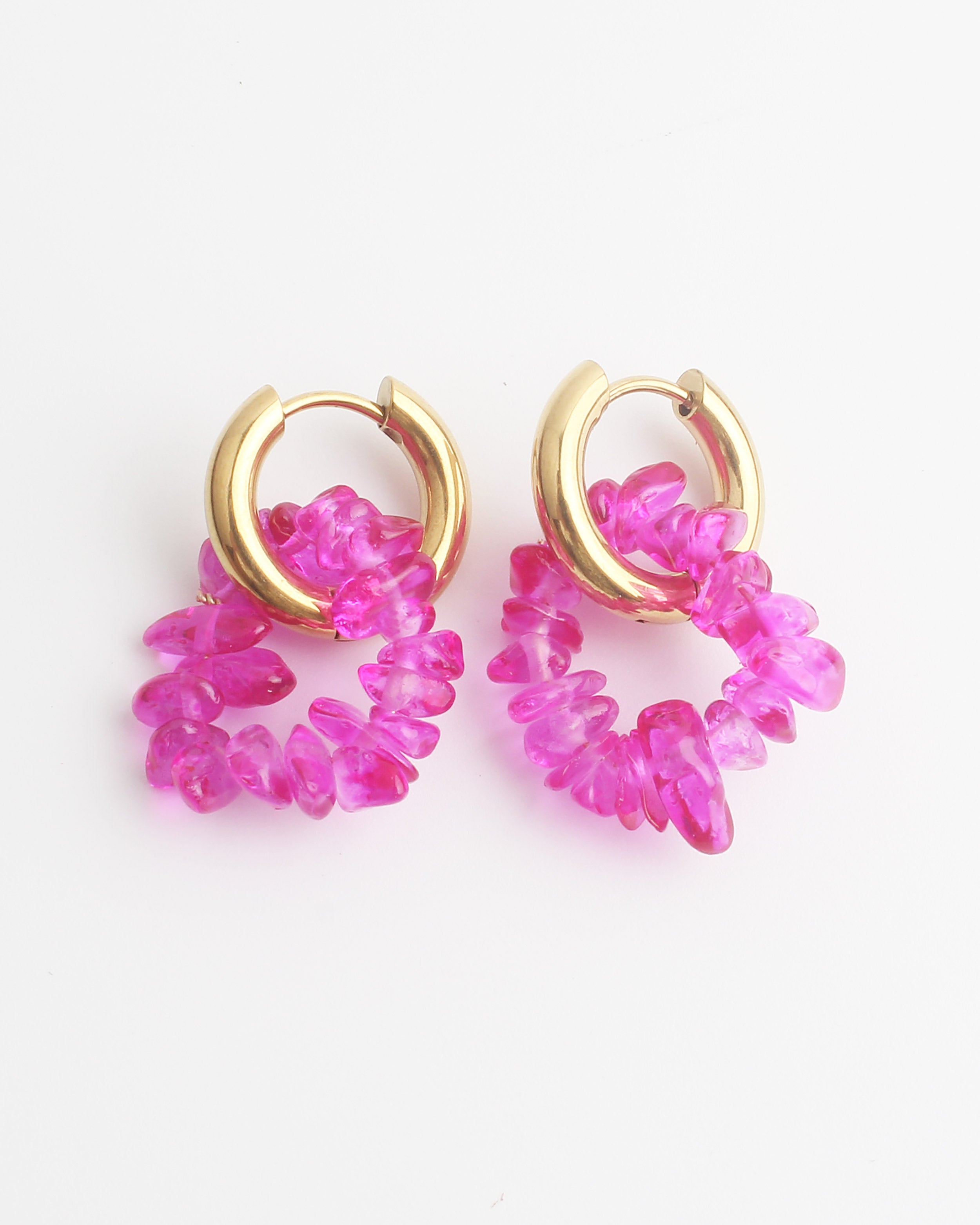 Nomi - Pendientes - Piedra natural - Acero inoxidable