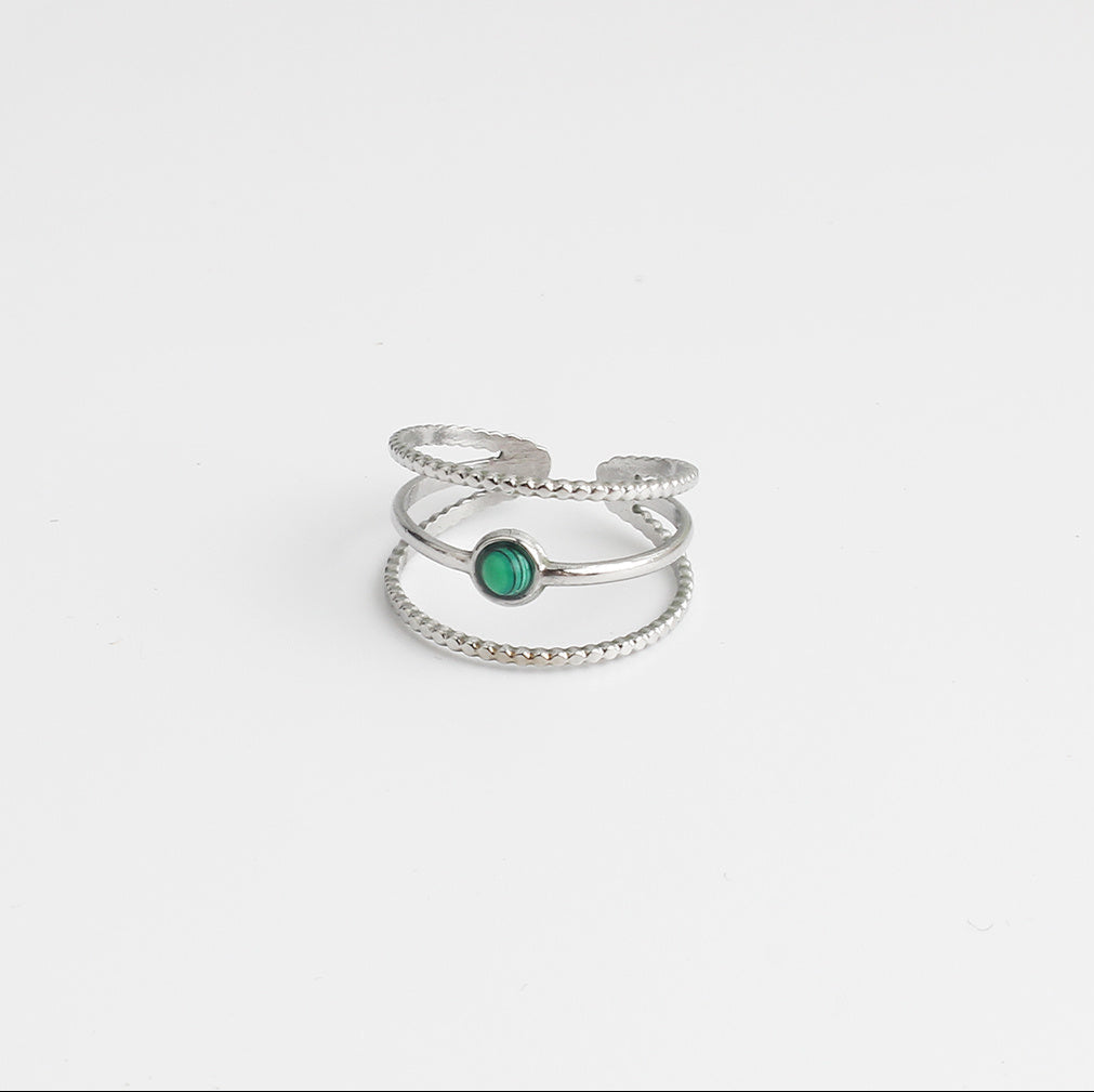 Aarya - Bague - Acier inoxydable - Ajustable