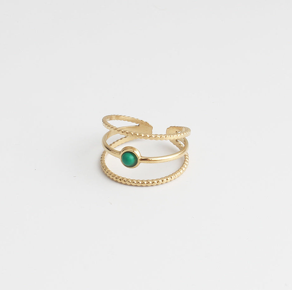 Aarya - Bague - Acier inoxydable - Ajustable
