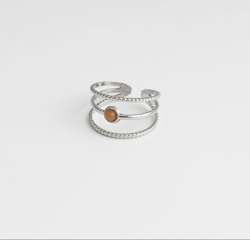 Aarya - Bague - Acier inoxydable - Ajustable
