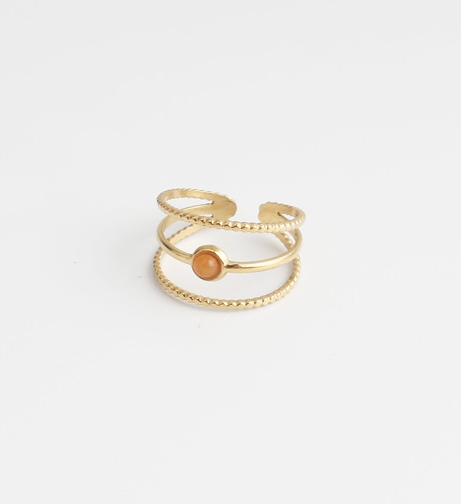 Aarya - Bague - Acier inoxydable - Ajustable