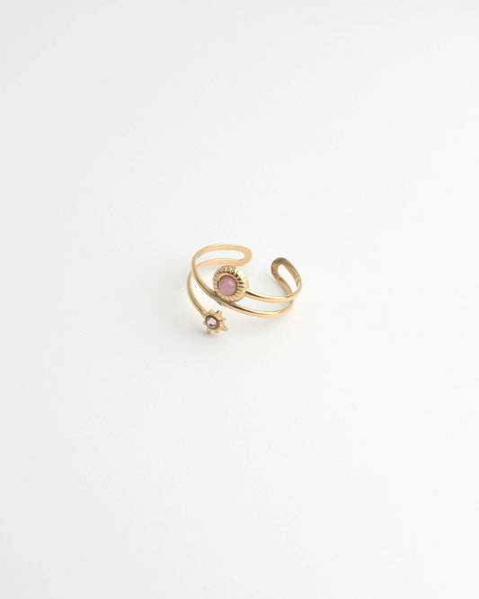 Candace - Bague - Acier inoxydable - Ajustable