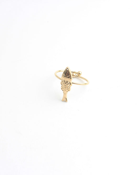 Fish - Ring - Stainless Steel - Adjustable