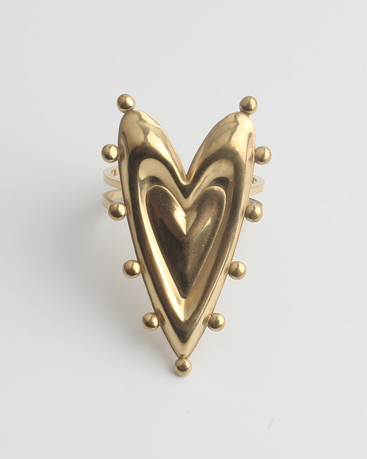 Layers of love - Ring - Stainless Steel - Verstelbaar