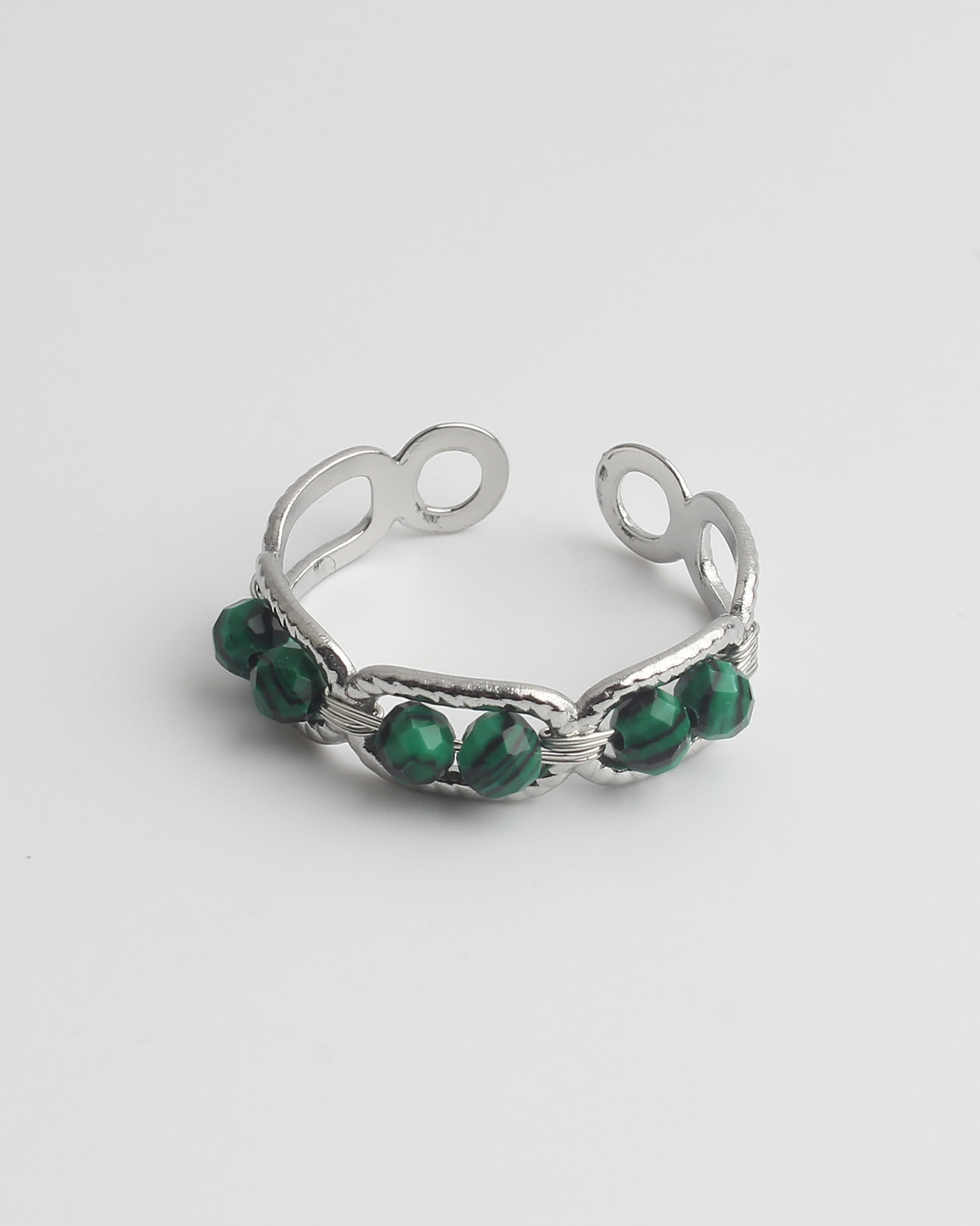 Bente - Anillo - Acero inoxidable