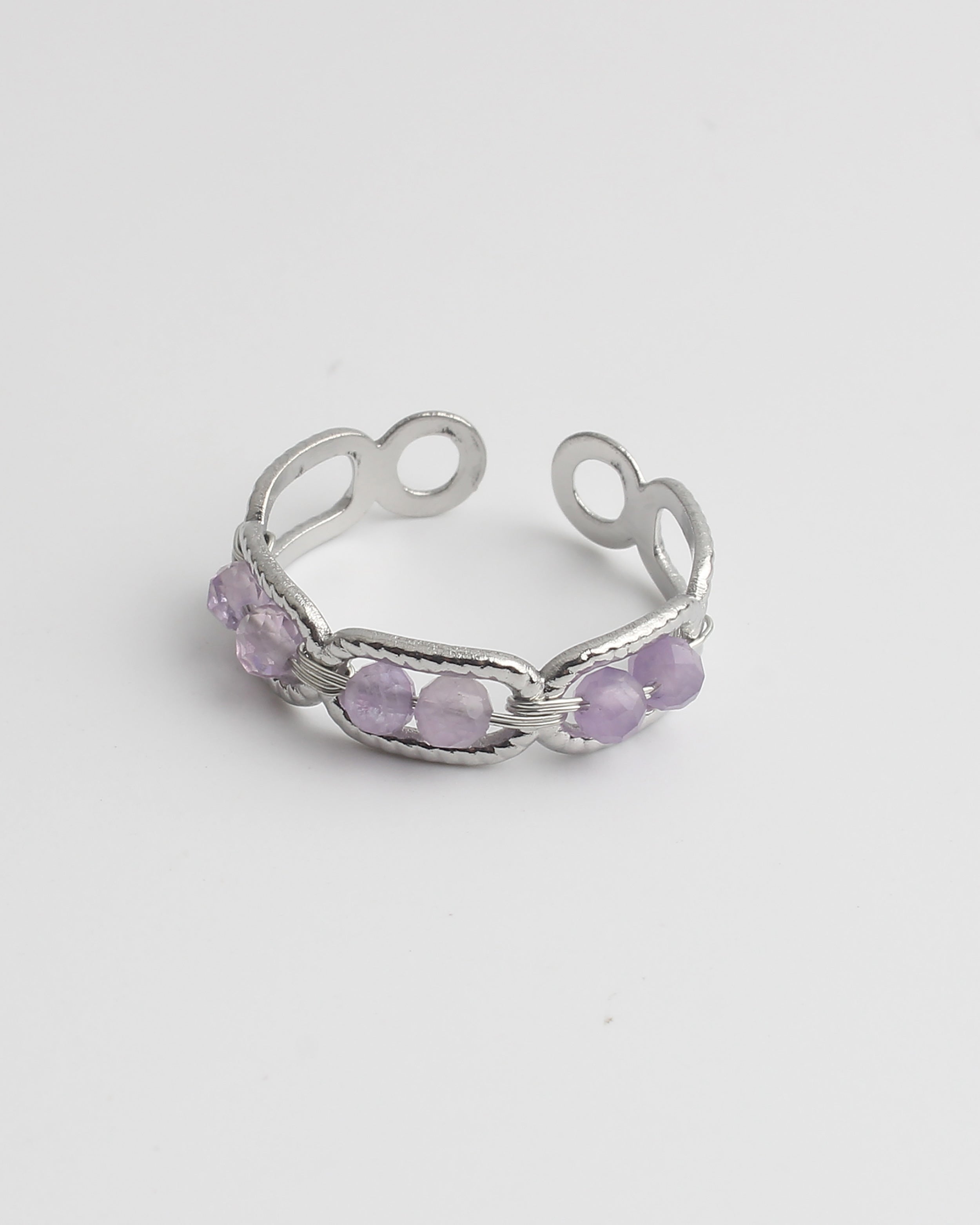 Bente - Anillo - Acero inoxidable