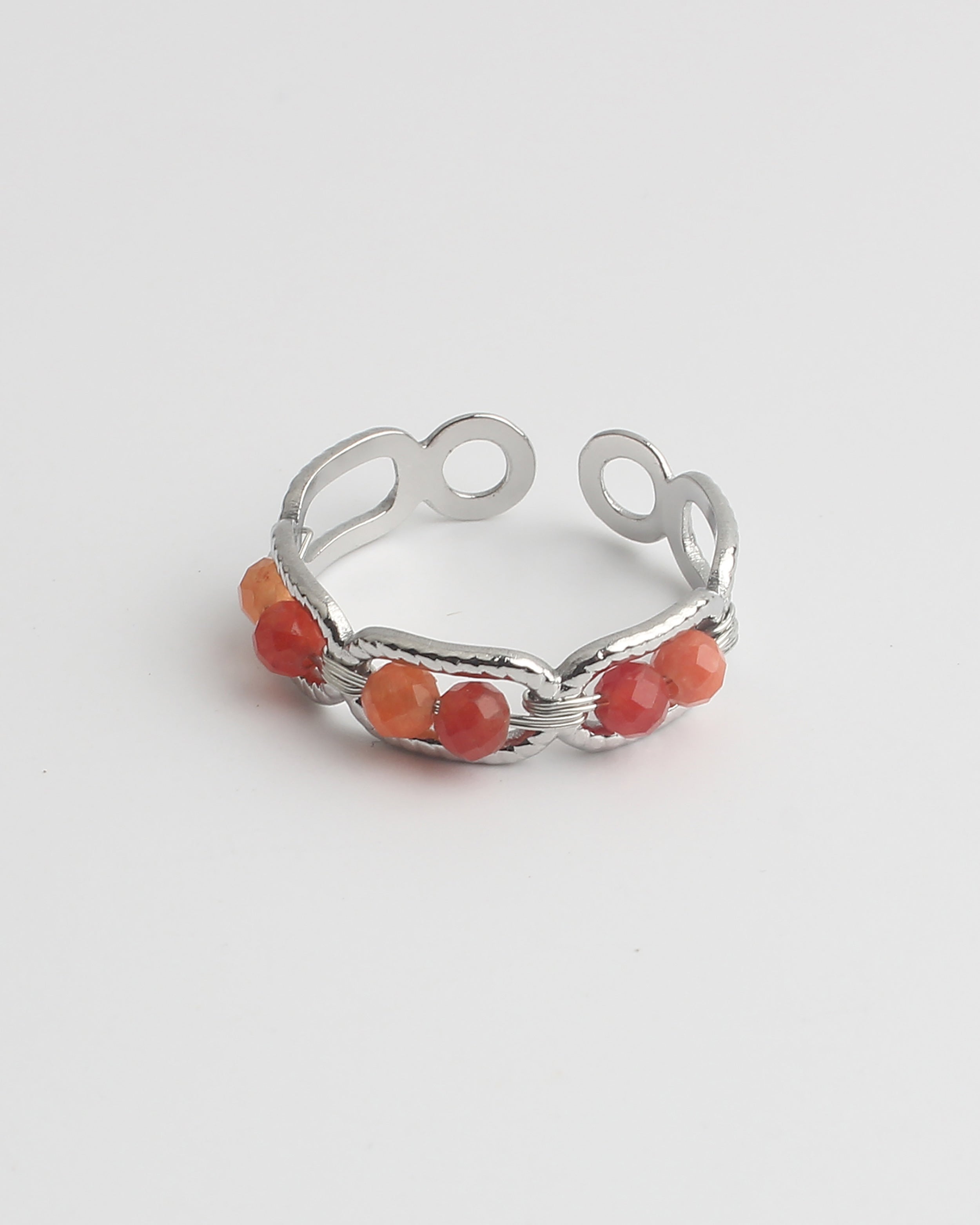Bente - Anillo - Acero inoxidable