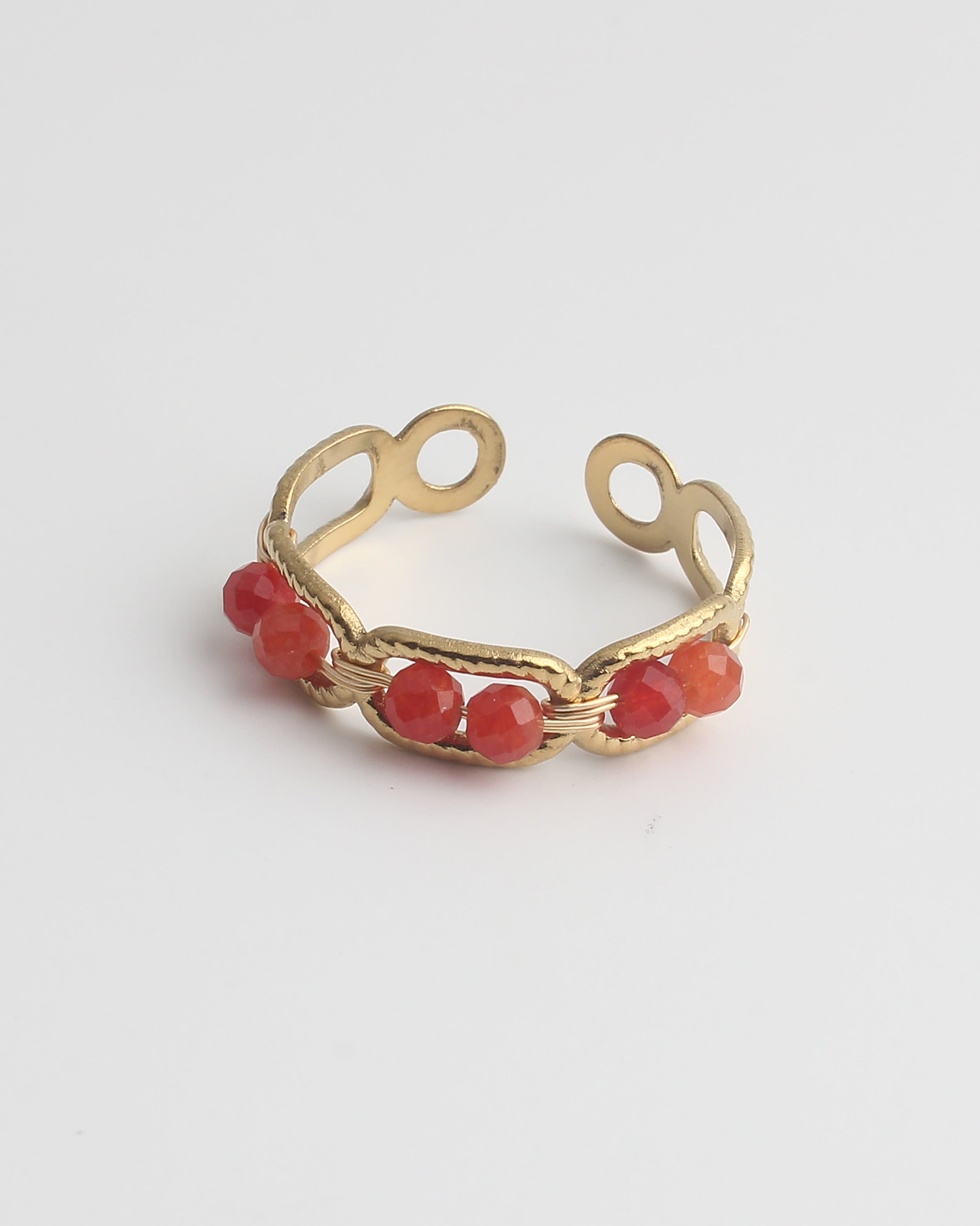 Bente - Anillo - Acero inoxidable