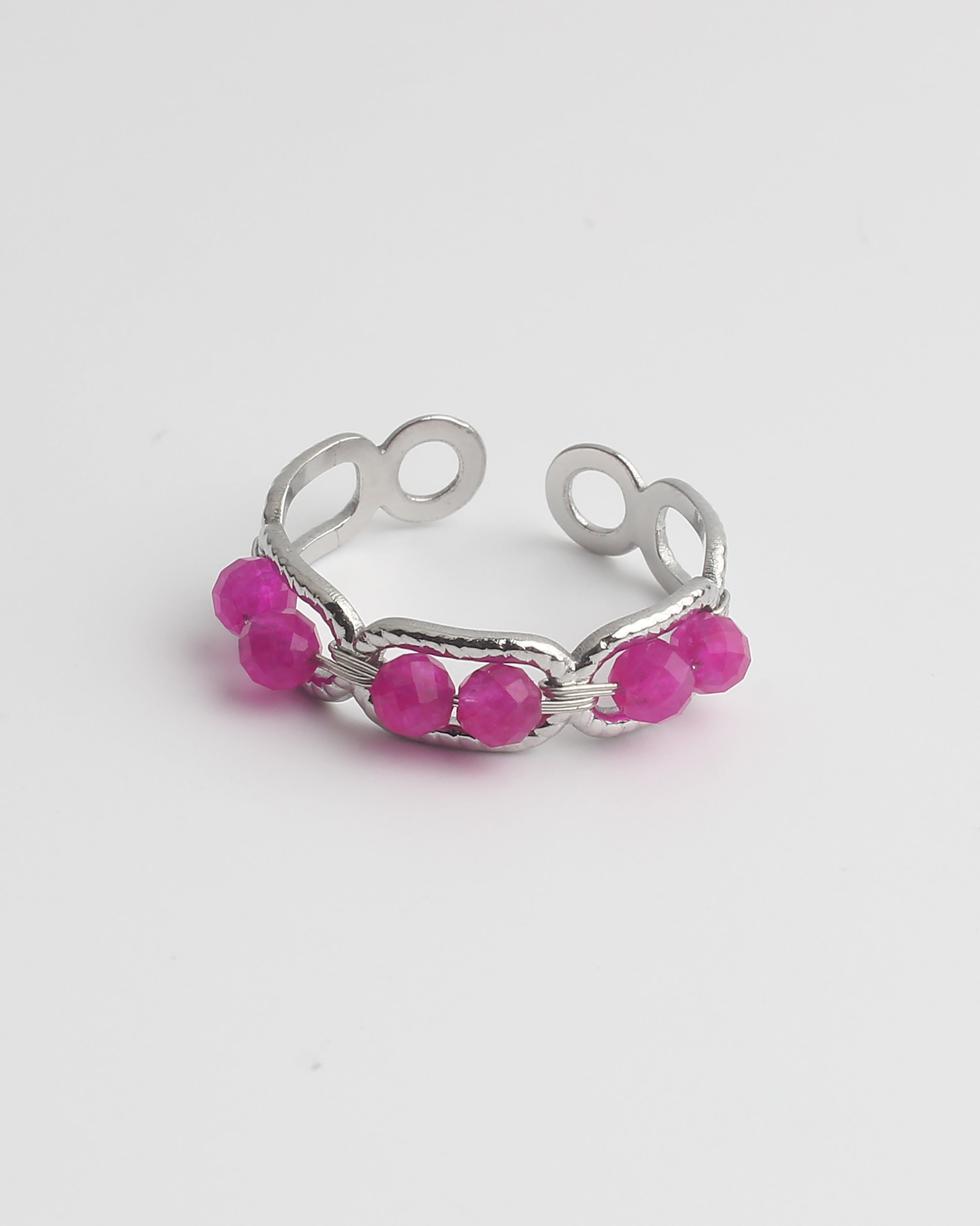 Bente - Anillo - Acero inoxidable