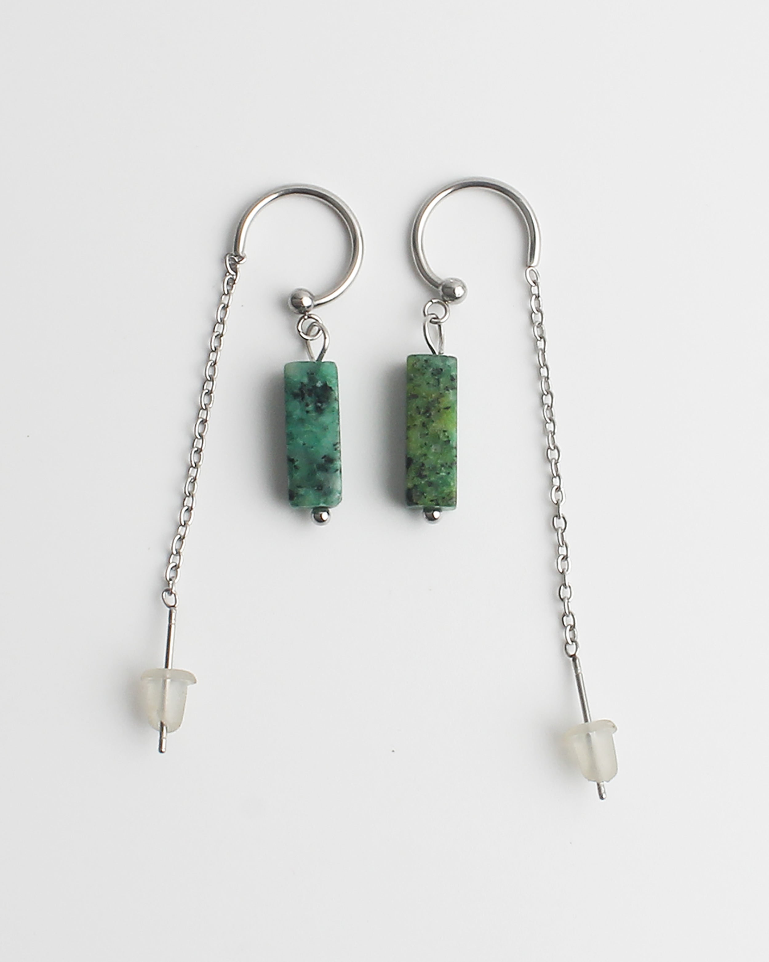 Yaya - Earrings - Natural Stone - Stainless Steel