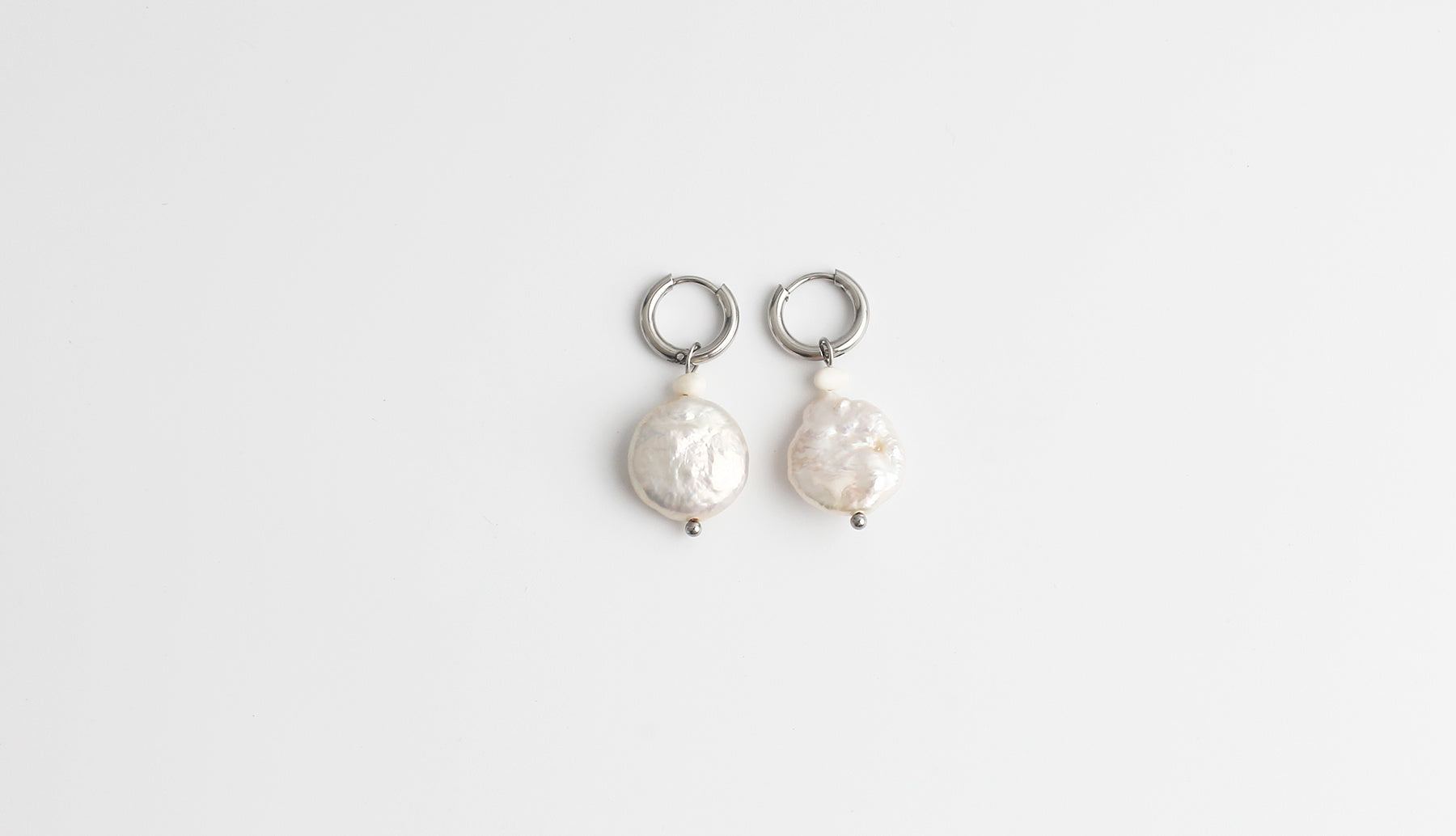Thalia - Earrings - Pearl - Stainless Steel