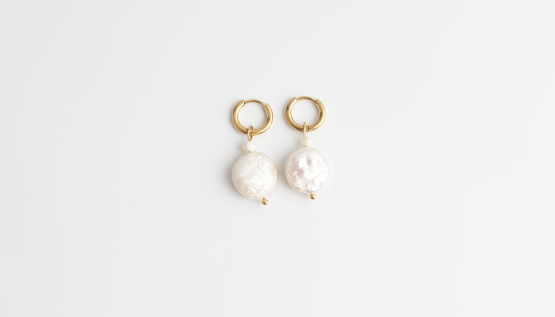 Thalia - Earrings - Pearl - Stainless Steel