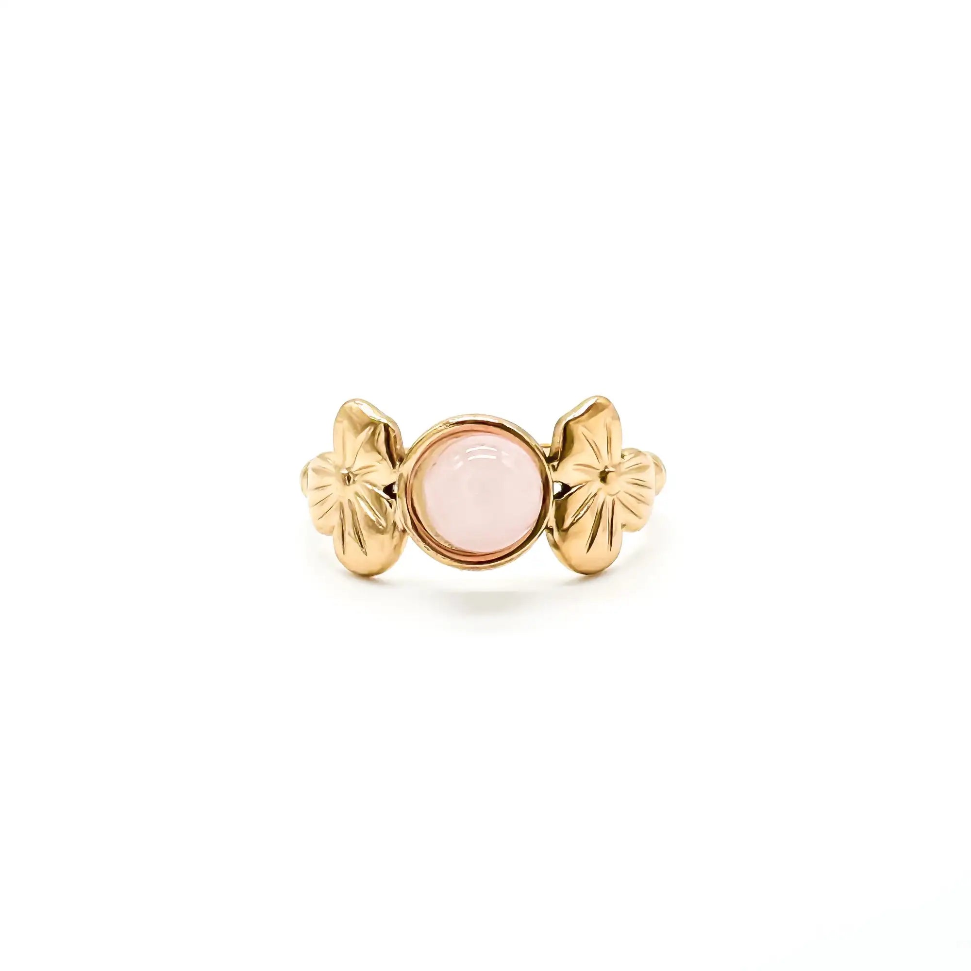 Flower Petal - Ring - Stainless Steel - Adjustable