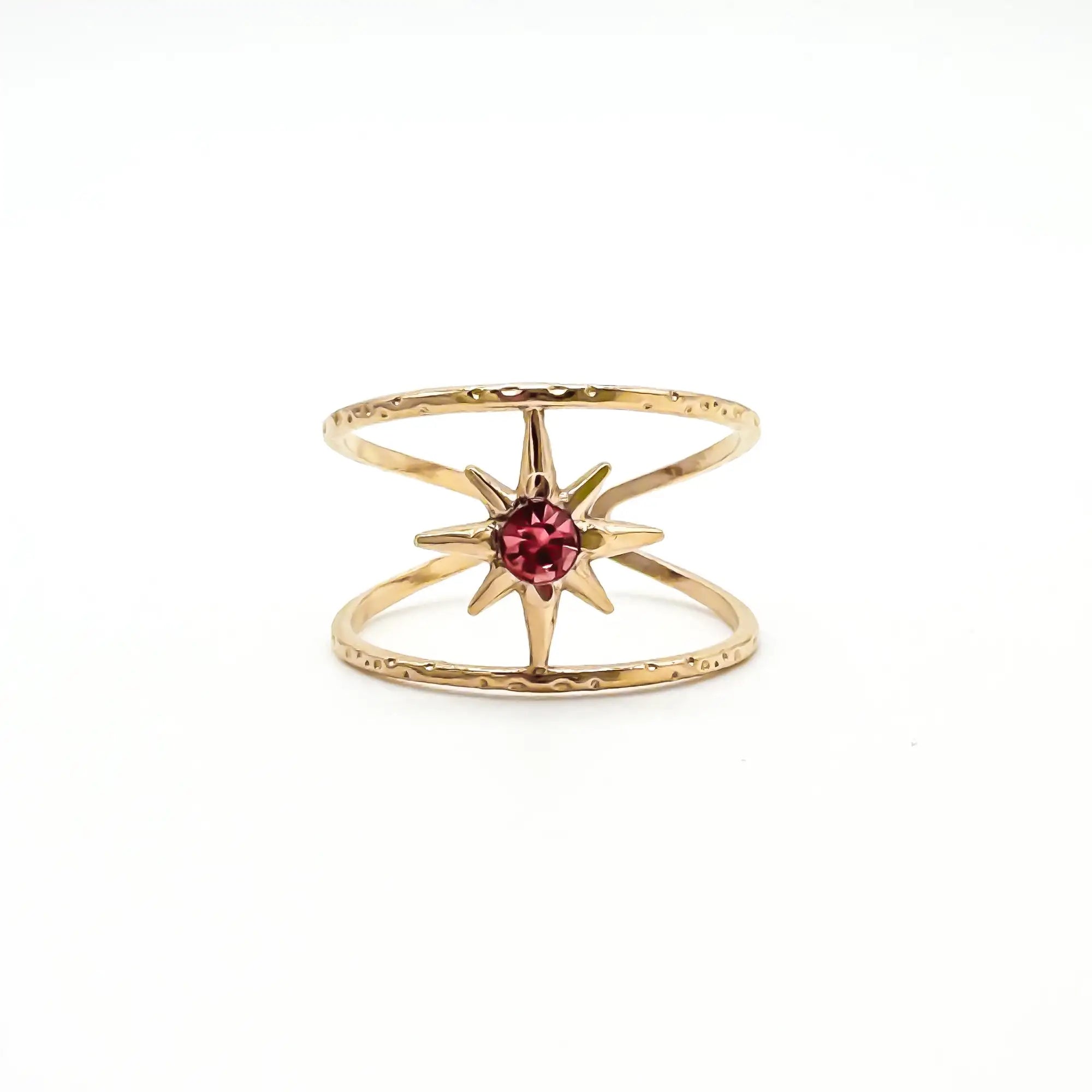 Starred - Ring - Stainless Steel - Verstelbaar