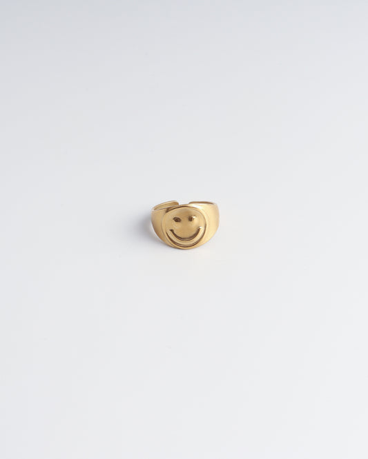 Smiles - Ring - Stainless Steel - Verstelbaar