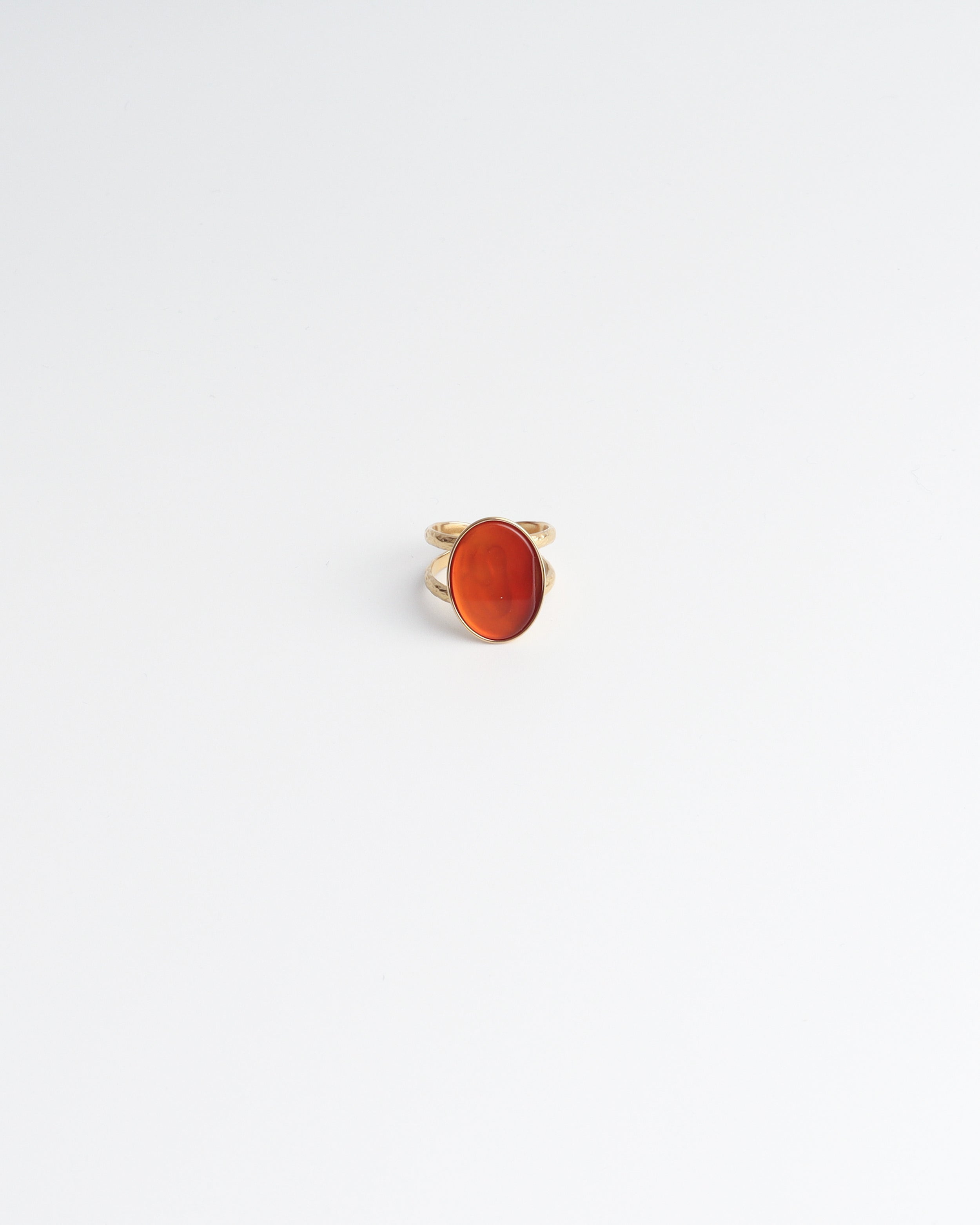 Layla - Ring - Edelstahl - Verstellbar - Naturstein