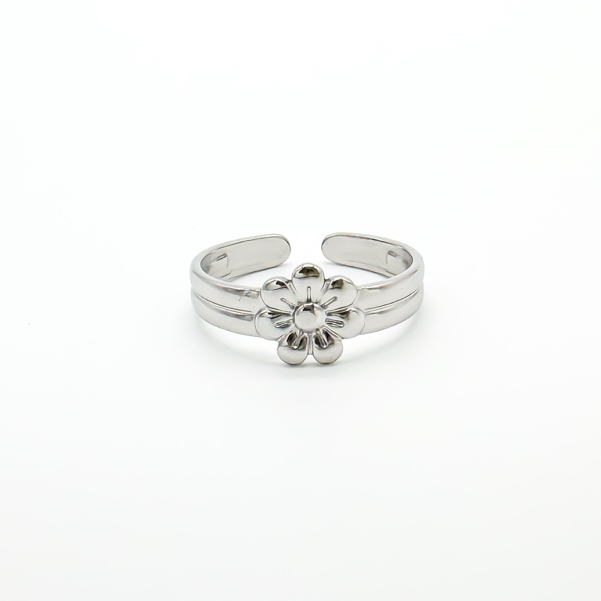 Blossom Flower - Ring - Stainless Steel - Verstelbaar