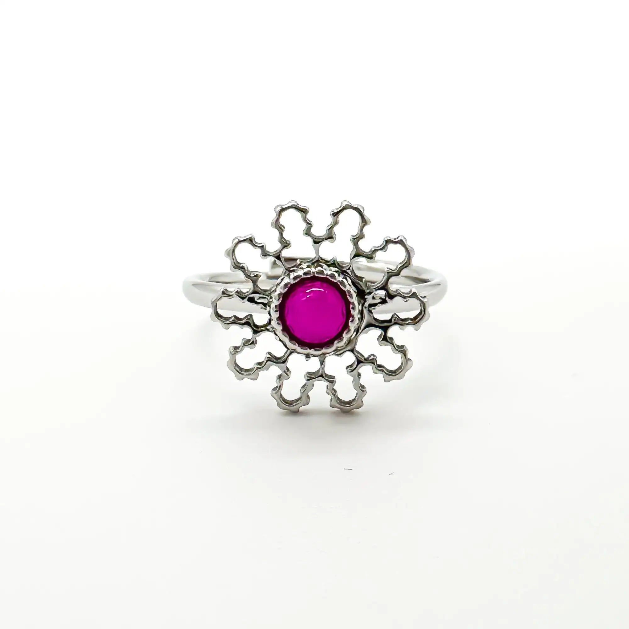 Flori - Ring - Stainless Steel - Verstelbaar