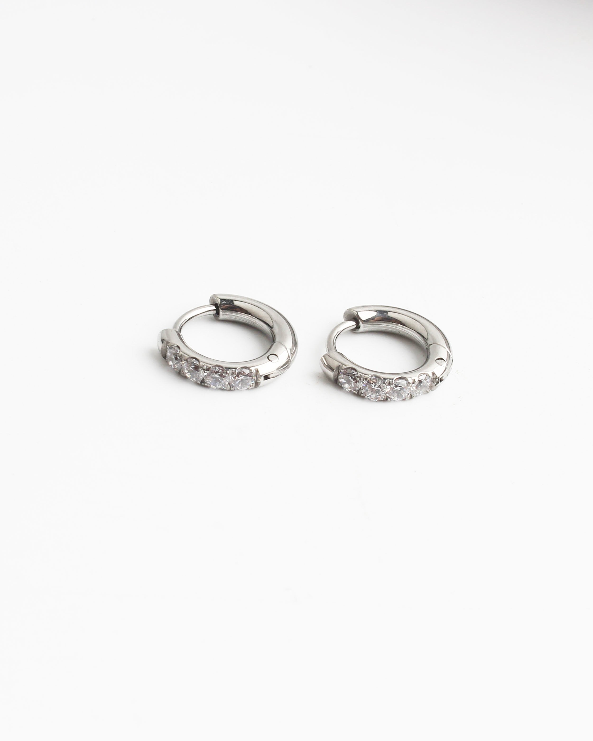 Strass - Pendientes - Acero inoxidable