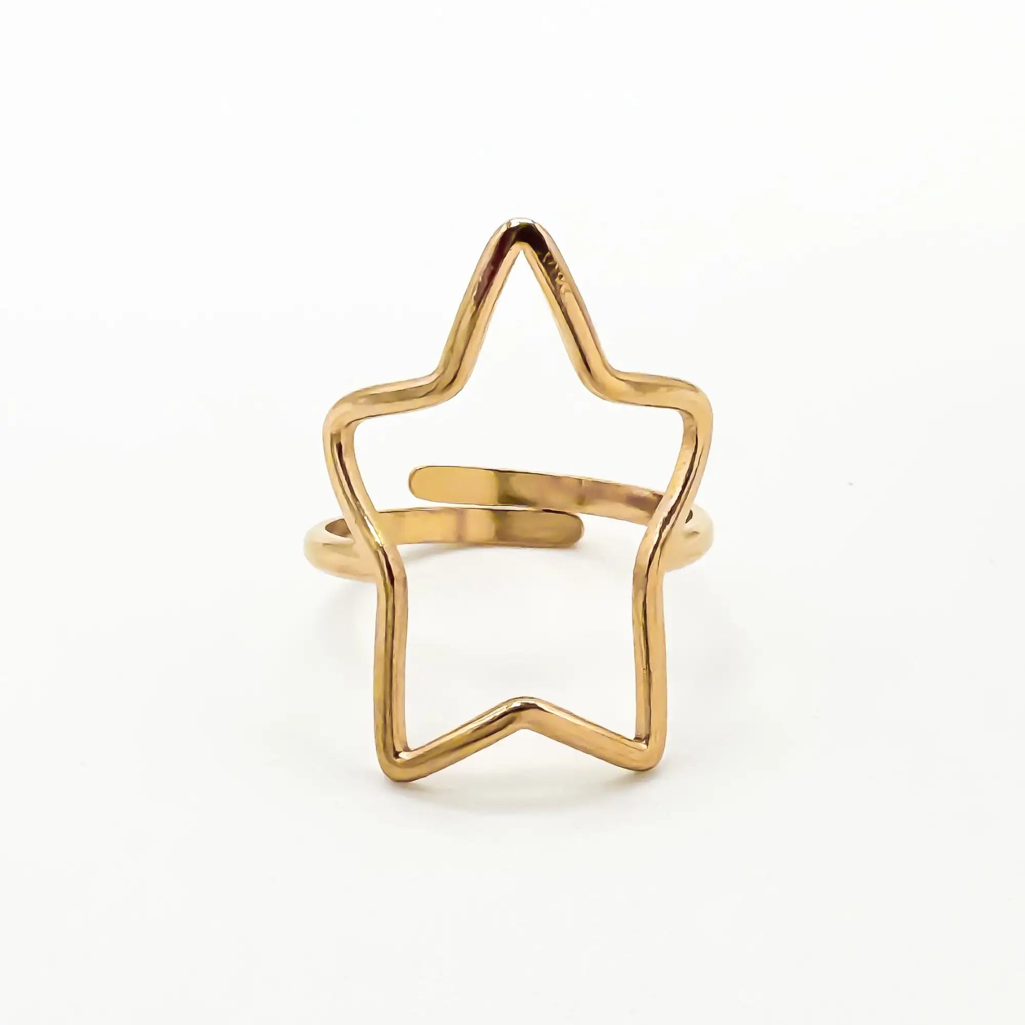 Étoile - Bague - Acier inoxydable
