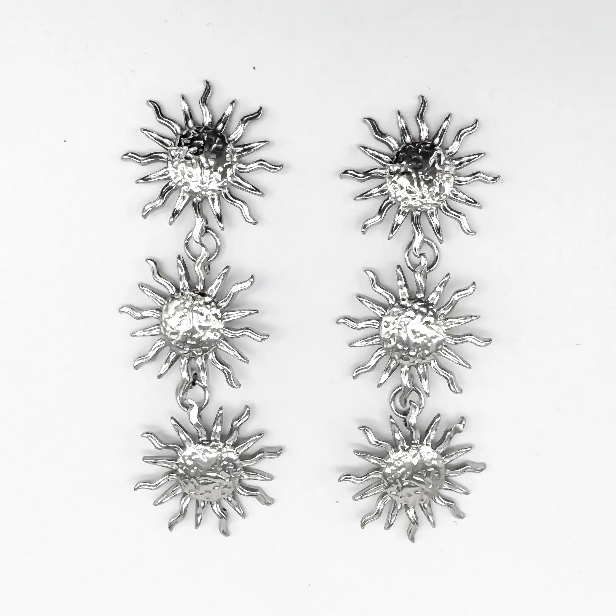 Girasole pazzo - Orecchini - Acciaio inossidabile