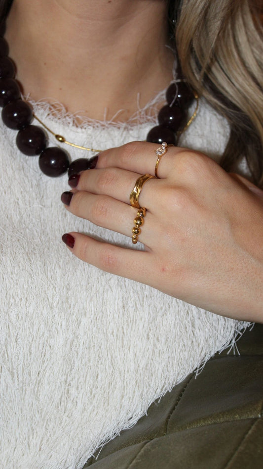 Dottie - Ring - Stainless Steel - Verstelbaar