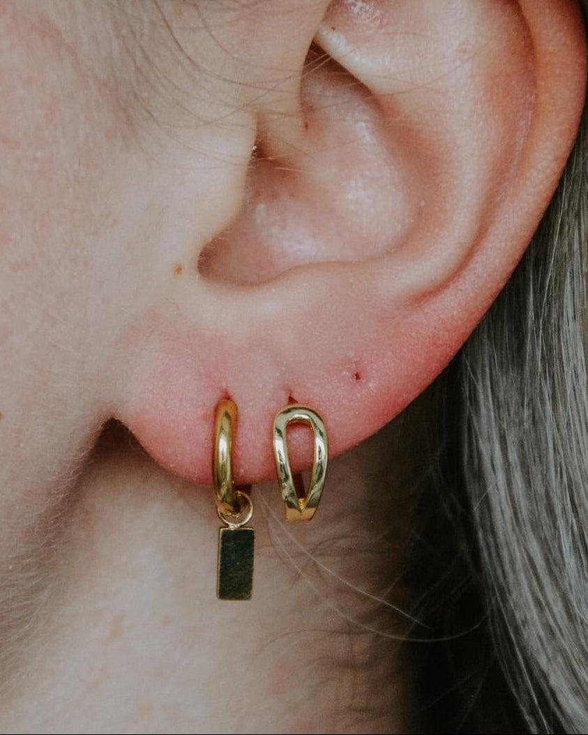 Caroline - Boucles d'oreilles - Plaqué