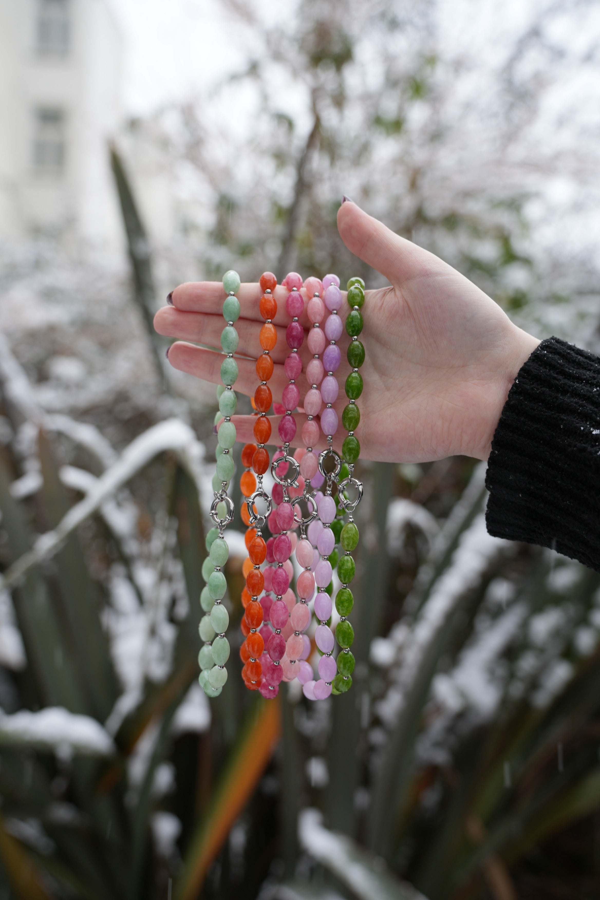 Jossy - Collier - Pierre naturelle - Acier inoxydable