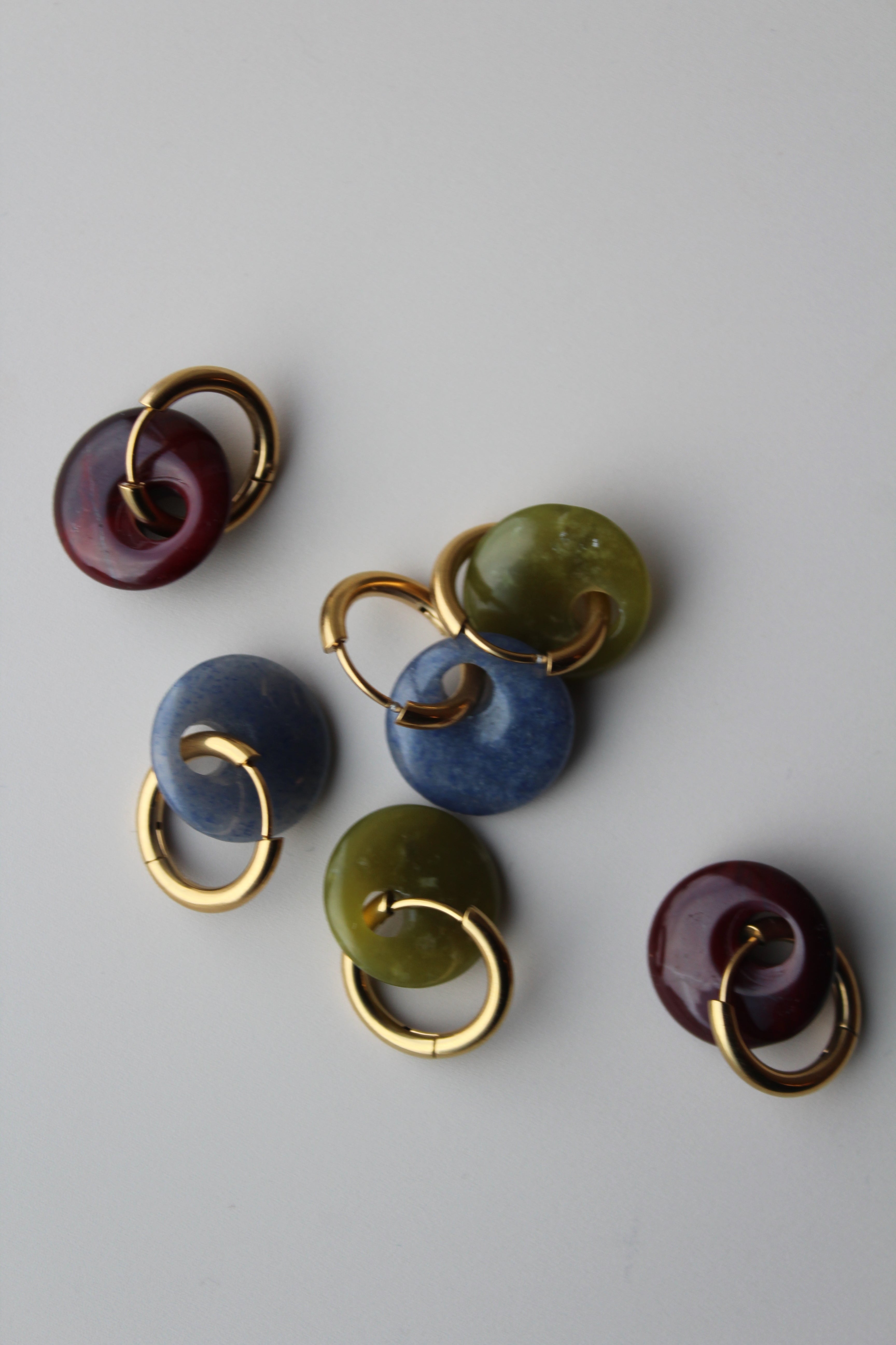 Isadora - Earrings - Natural Stone - Stainless Steel