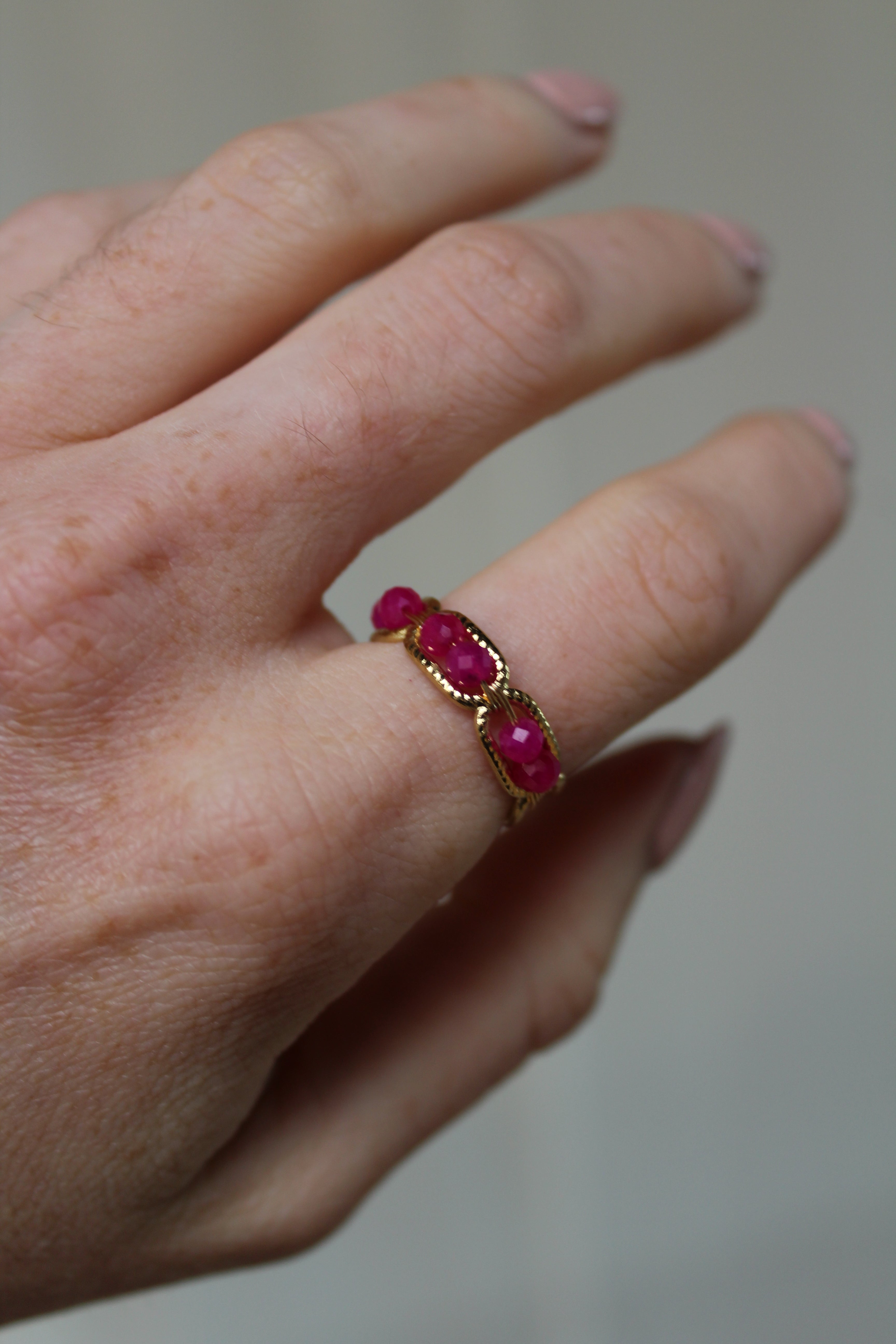 Bente - Anillo - Acero inoxidable