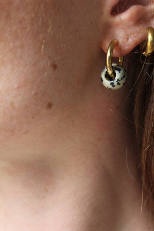 Merza - Boucles d'oreilles - Clips - Acier inoxydable