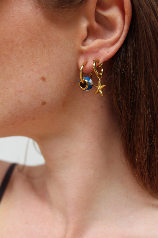 Petite fleur - Boucles d'oreilles - Clips - Acier inoxydable